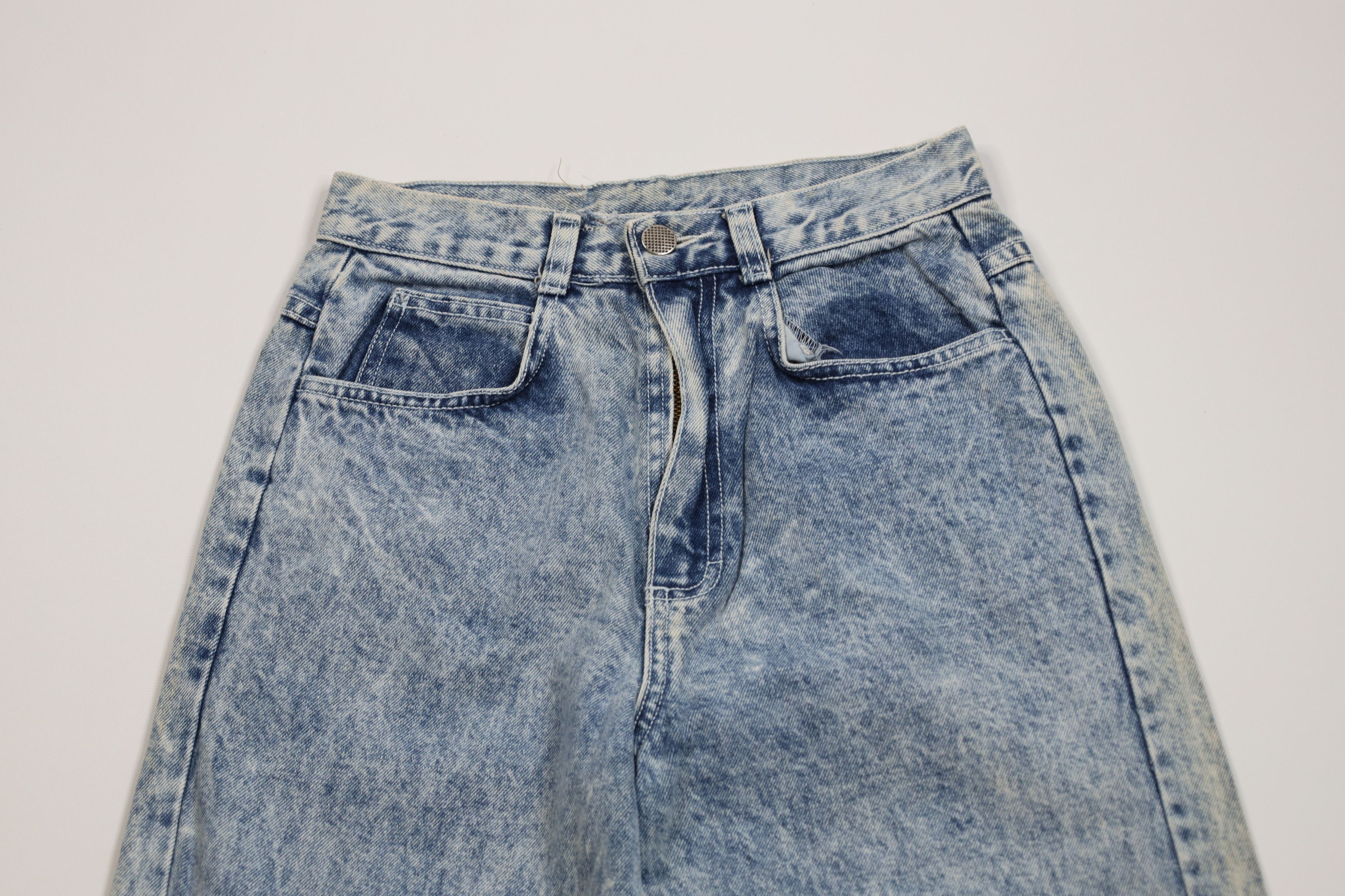 Vintage Vintage 80s 90s Streetwear Acid Wash Tapered Leg Jeans USA Size 28" / US 6 / IT 42 - 2 Thumbnail