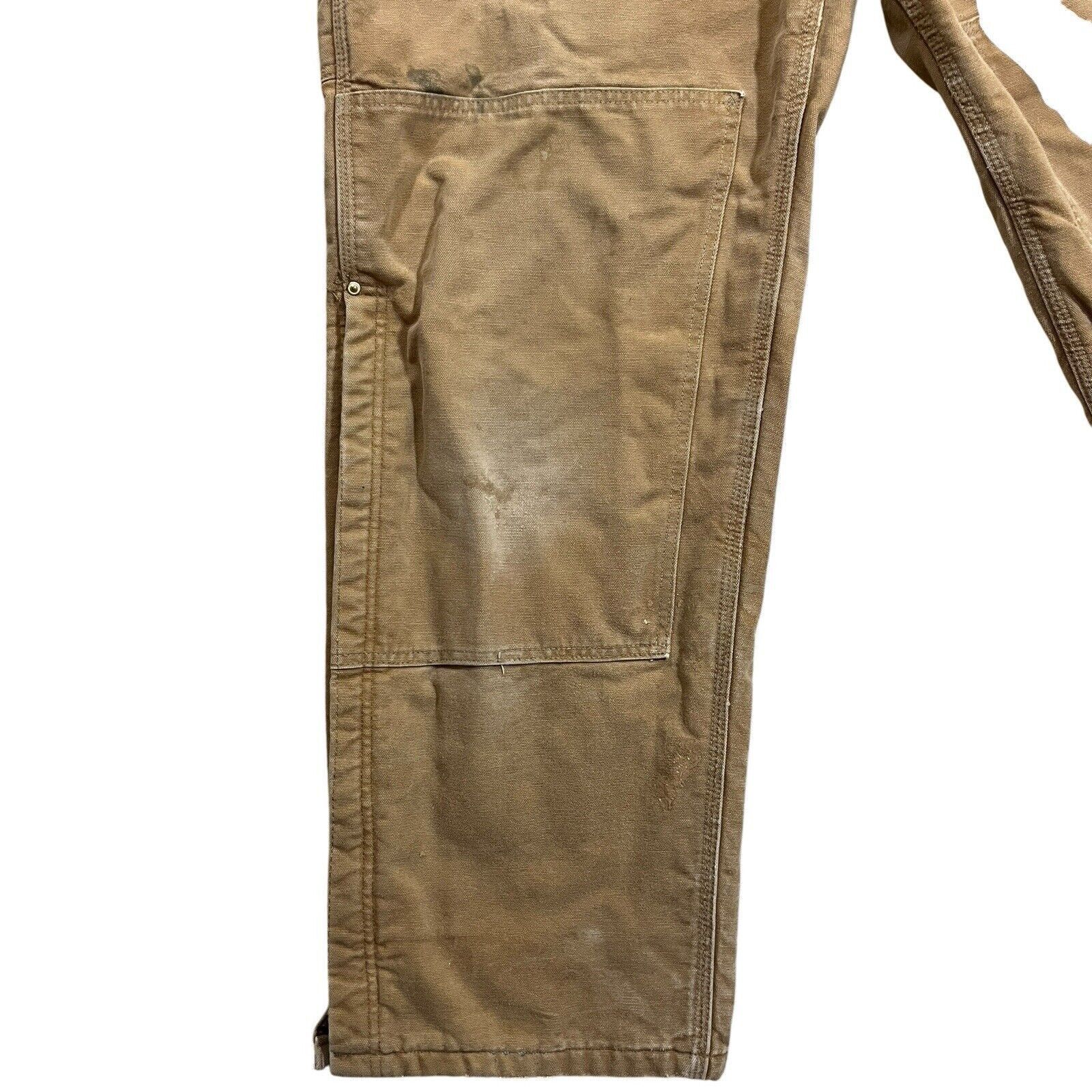 Carhartt Carhartt Distressed Brown Quilted Lined Overalls Size 40x32 Size US 40 / EU 56 - 10 Thumbnail