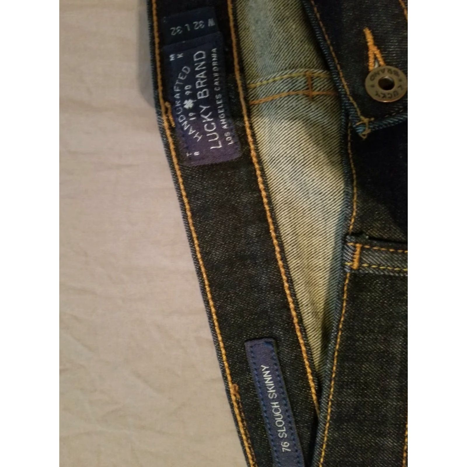 Lucky Brand Lucky Brand Orta Premium Jeans Mens 32x32 Denim Skinny Blue 32 in Inseam Size US 32 / EU 48 - 4 Thumbnail