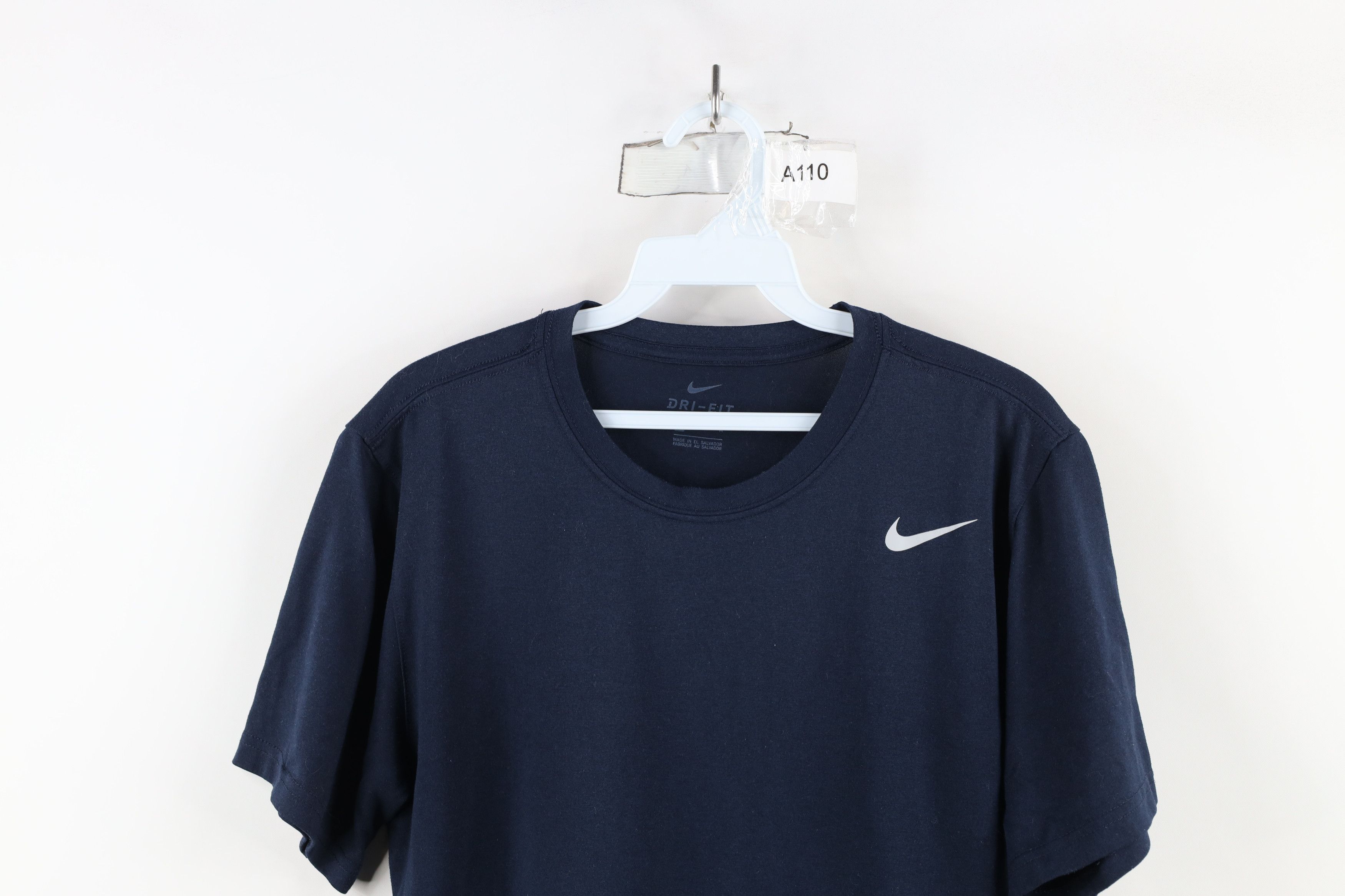 Nike × Vintage Y2K Nike Travis Scott Mini Swoosh Running Gym T-Shirt Blue Size US M / EU 48-50 / 2 - 2 Thumbnail