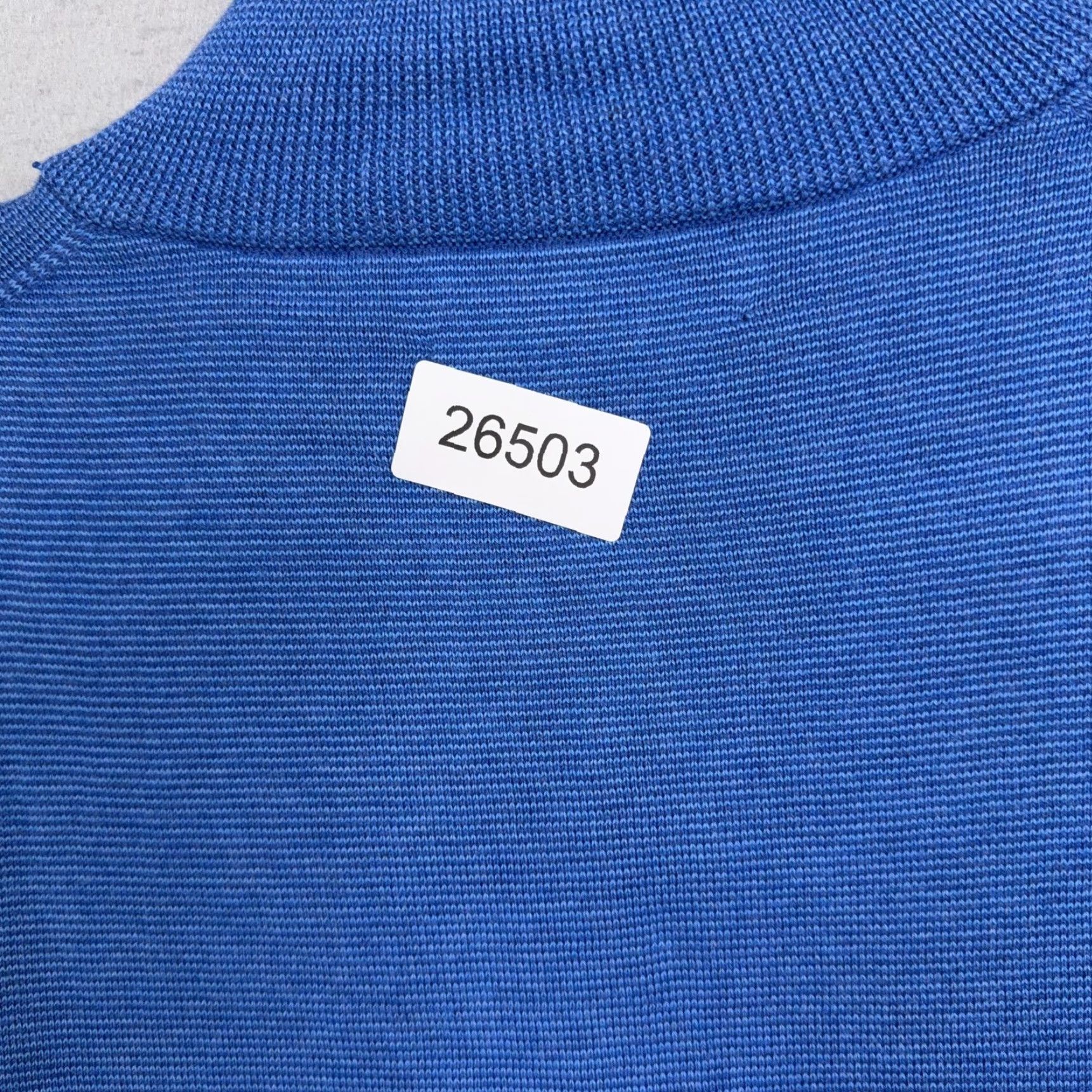 Vineyard Vines Vineyard Vines Sweater Mens Medium Blue Cotton 1/4 Zip Mock Neck Knit Pullover Size US M / EU 48-50 / 2 - 8 Thumbnail