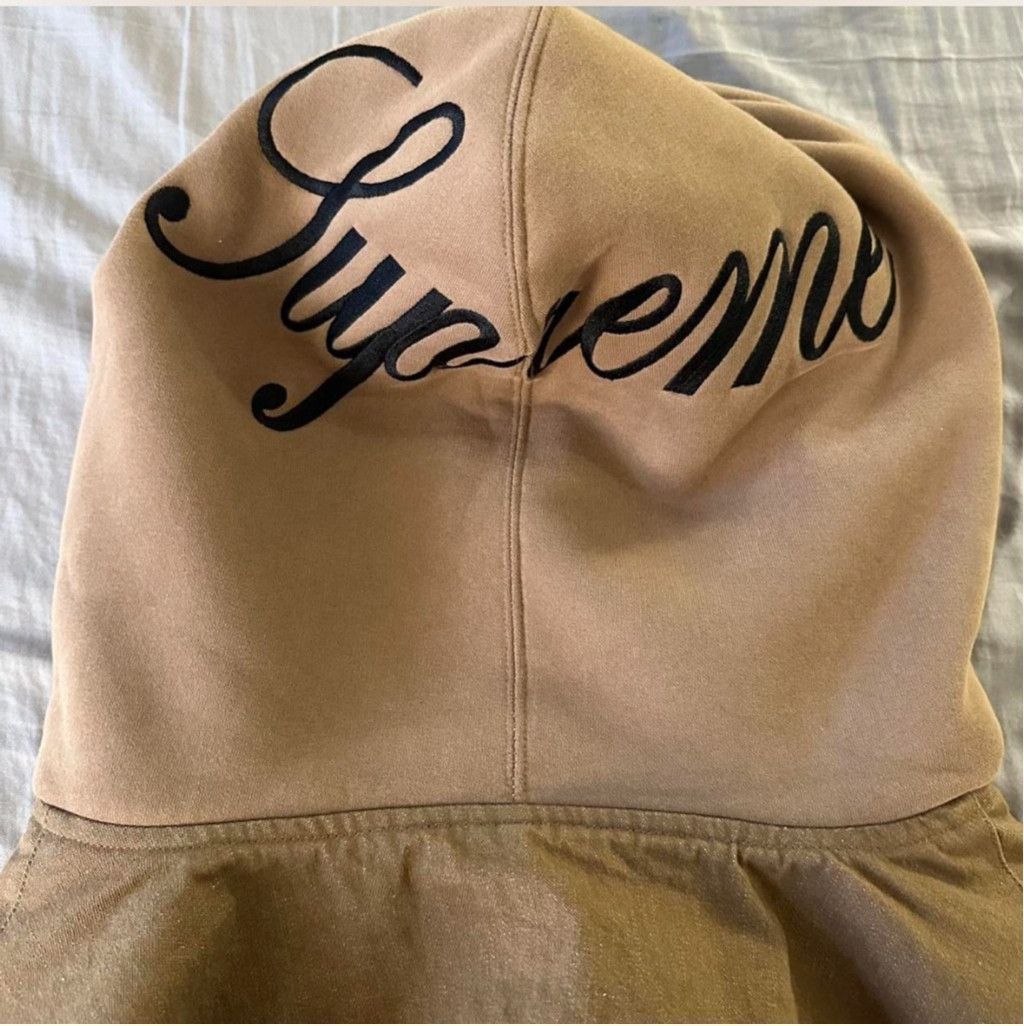 Supreme Men's Supreme Twill Multi Pocket Hooded Jacket Size L Brown Size US L / EU 52-54 / 3 - 8 Thumbnail