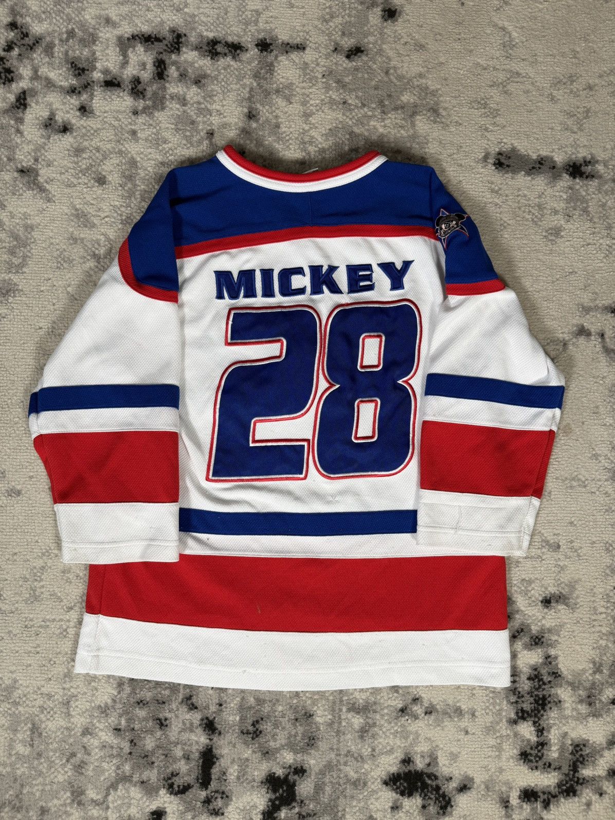Disney Rare Vintage Disney Mickey Mouse Kid's Hockey Jersey Size US XXS / EU 40 - 2 Thumbnail