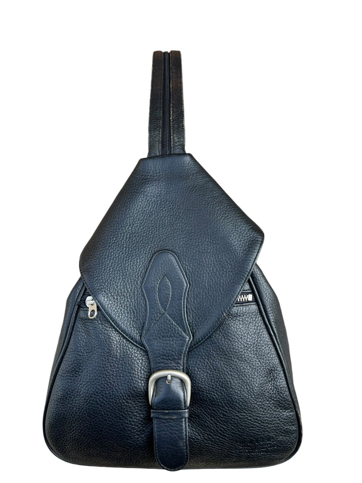 Leather Vintage RAVIR Tokyo Patina Leather Multi Way Backpack Bag Size ONE SIZE - 7 Thumbnail