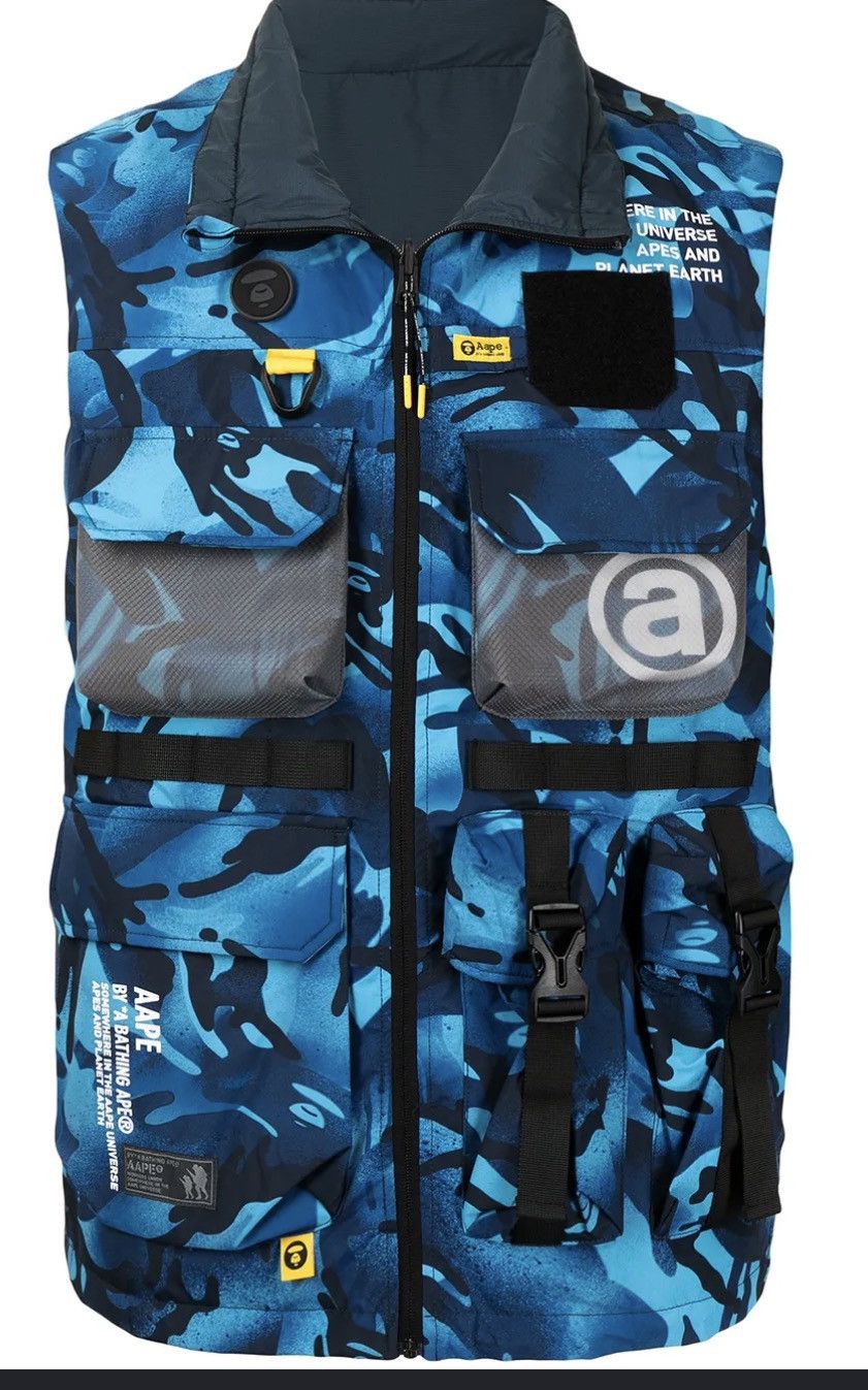 Aape AAPE x BAPE Utility Vest Reversible Size US S / EU 44-46 / 1 - 1 Thumbnail