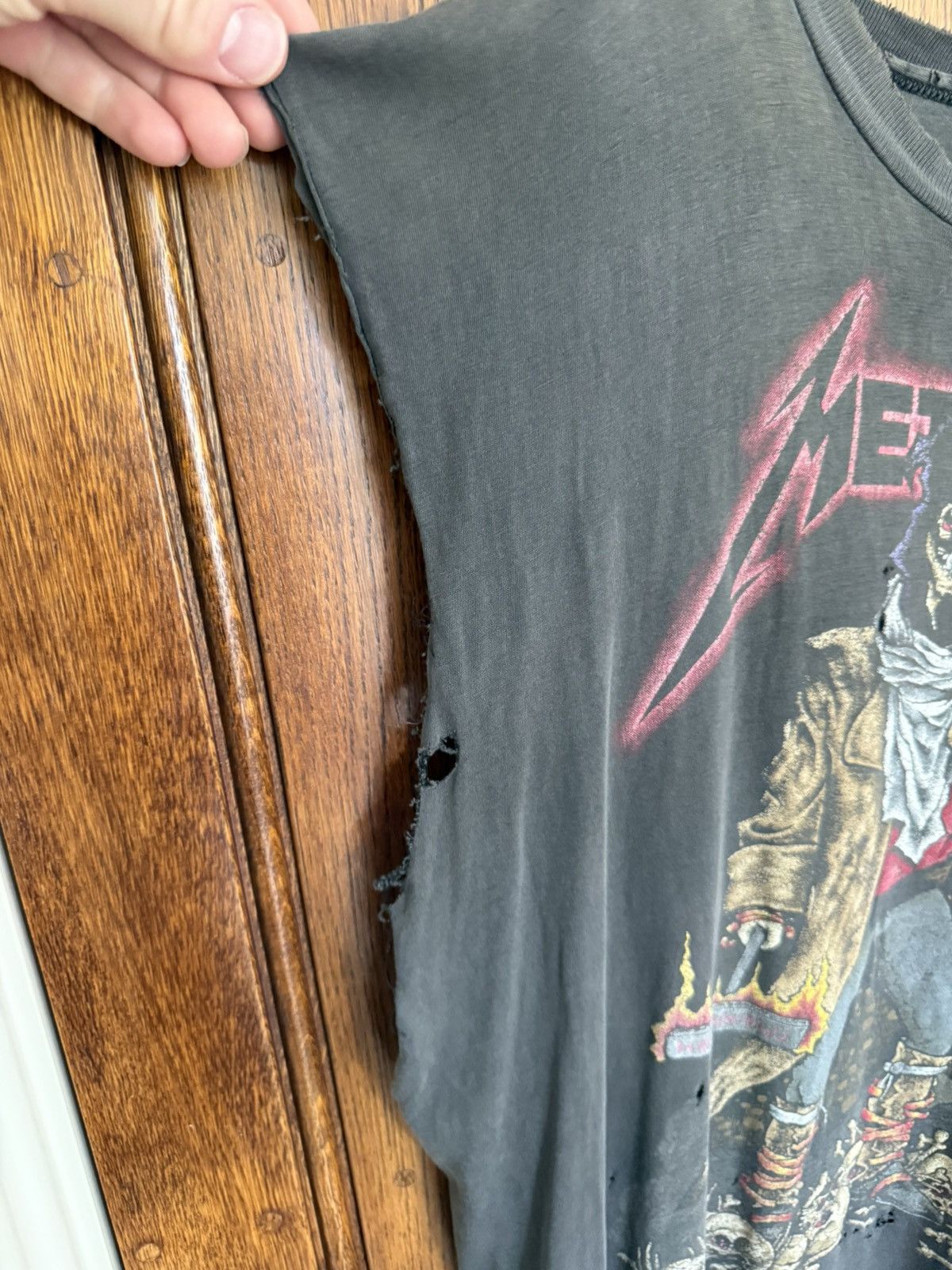 Vintage Metallica The Unforgiven Pushead sleeveless tank cut off 92 Size US XL / EU 56 / 4 - 13 Thumbnail