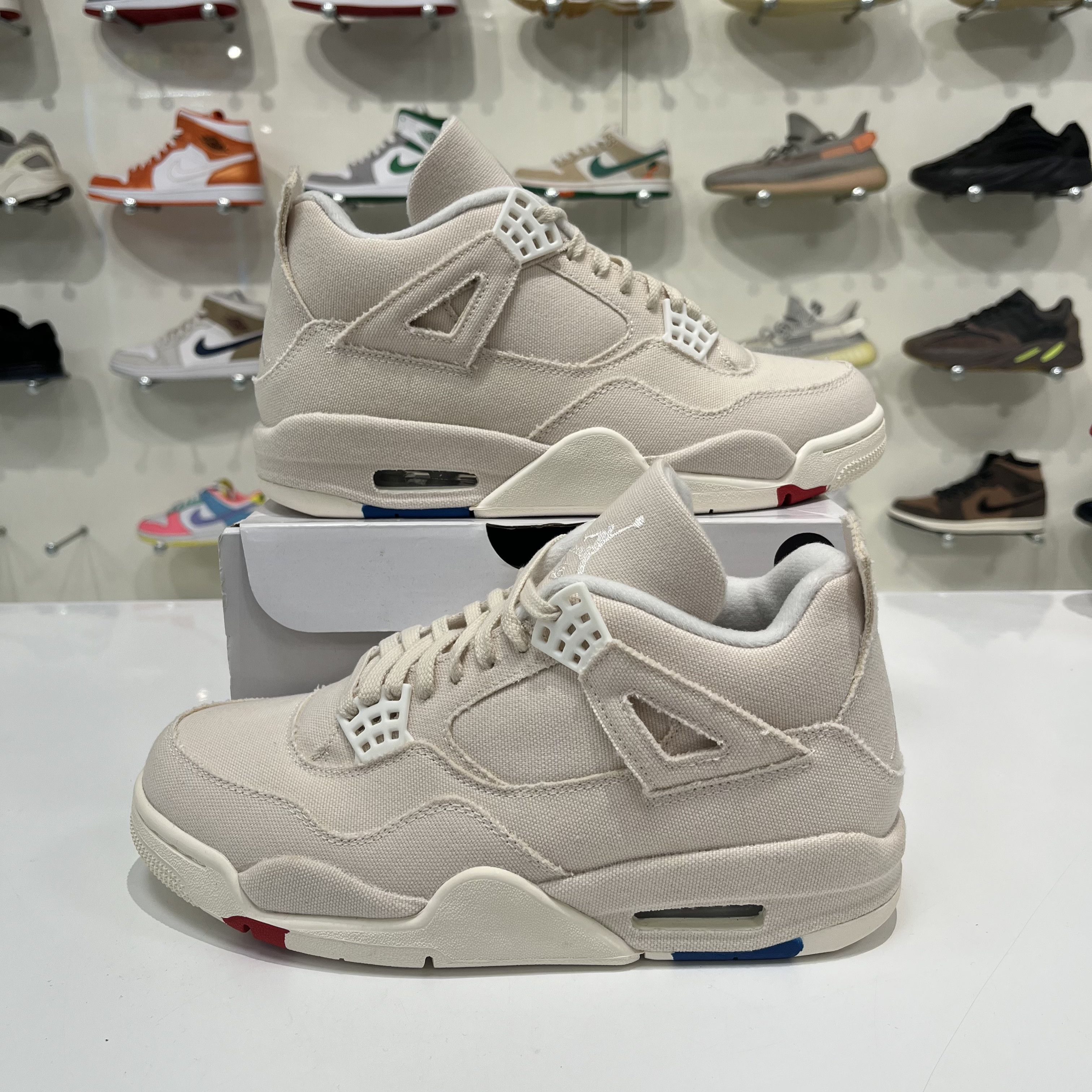 Nike Air Jordan 4 Retro Blank Canvas Size US 8.5 / IT 38.5 - 1 Thumbnail