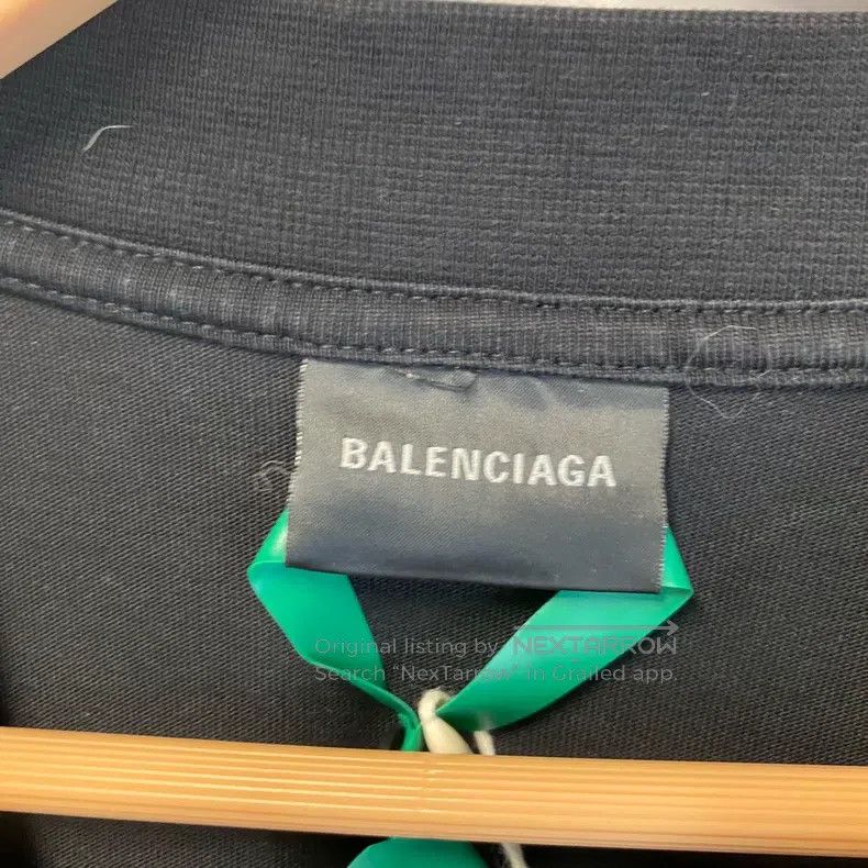 Balenciaga Balenciaga Reversed Print Letter Short Sleeve Size US L / EU 52-54 / 3 - 3 Thumbnail