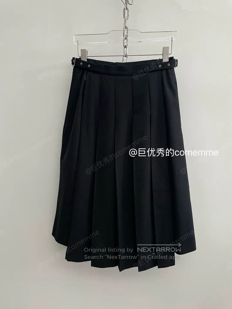 Other Comme Des Garcons size S Basic black pleated skirt with me Size 23" - 2 Thumbnail