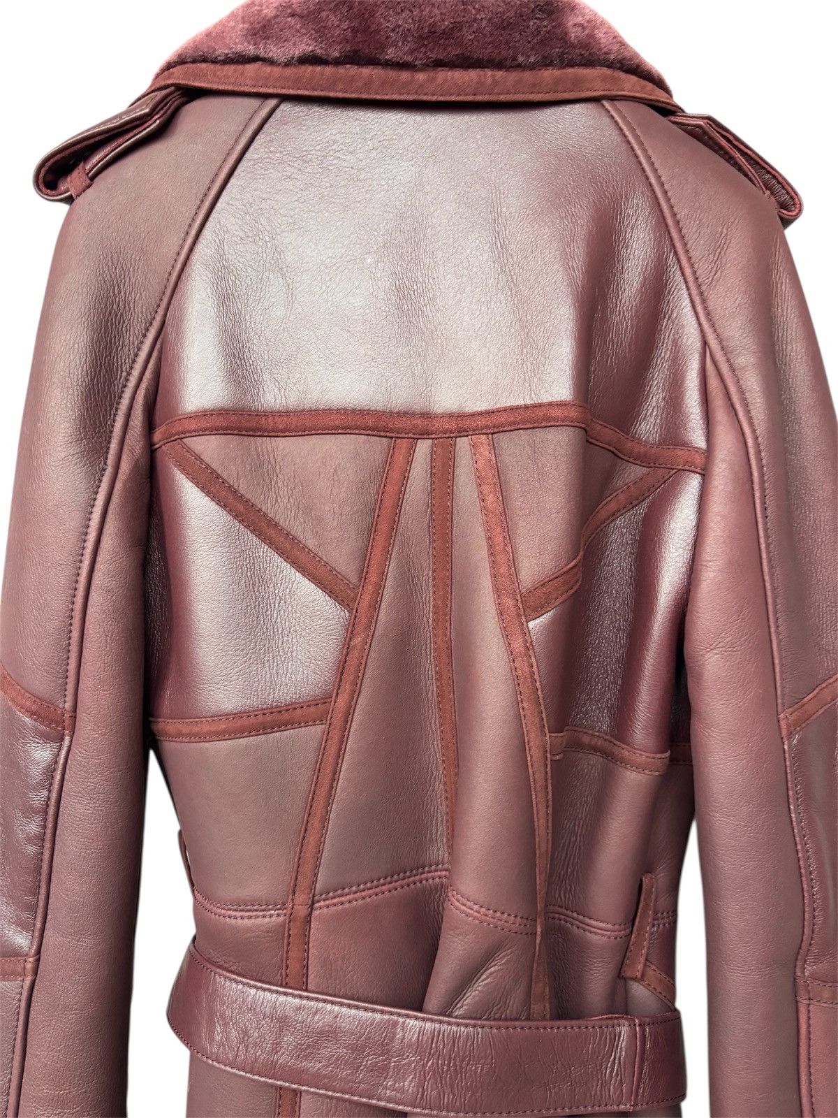 Versace Jeans Couture Versace Shearling Leather Trench Coat Size M / US 6-8 / IT 42-44 - 7 Thumbnail