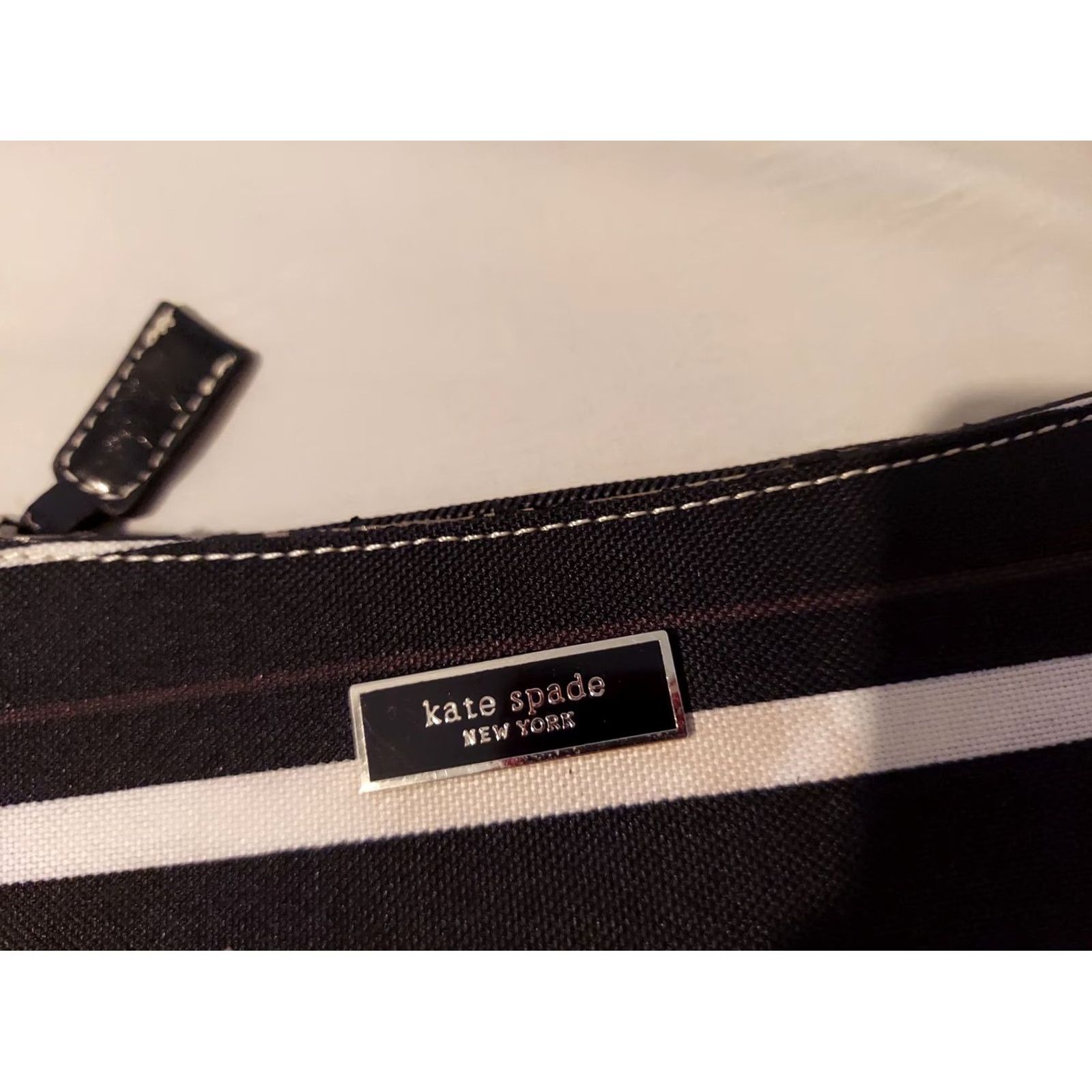 Vintage Womens kate spade new york Purse Black Shoulder Bag Cotton Blend Handbag Womens Black Purse Size ONE SIZE - 2 Thumbnail