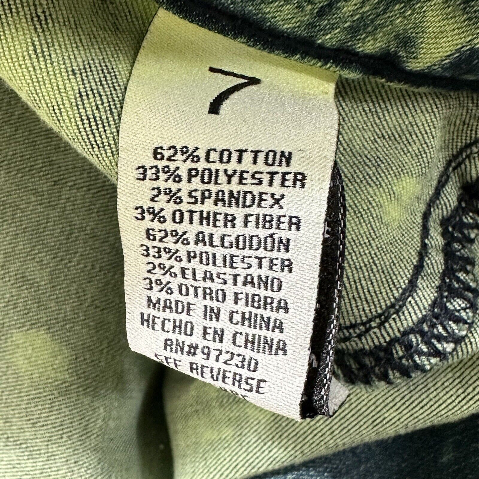 Almost Famous Almost Famous 7 Super High Rise Skinny Leg Jeans Green Denim Size 28" / US 6 / IT 42 - 5 Thumbnail