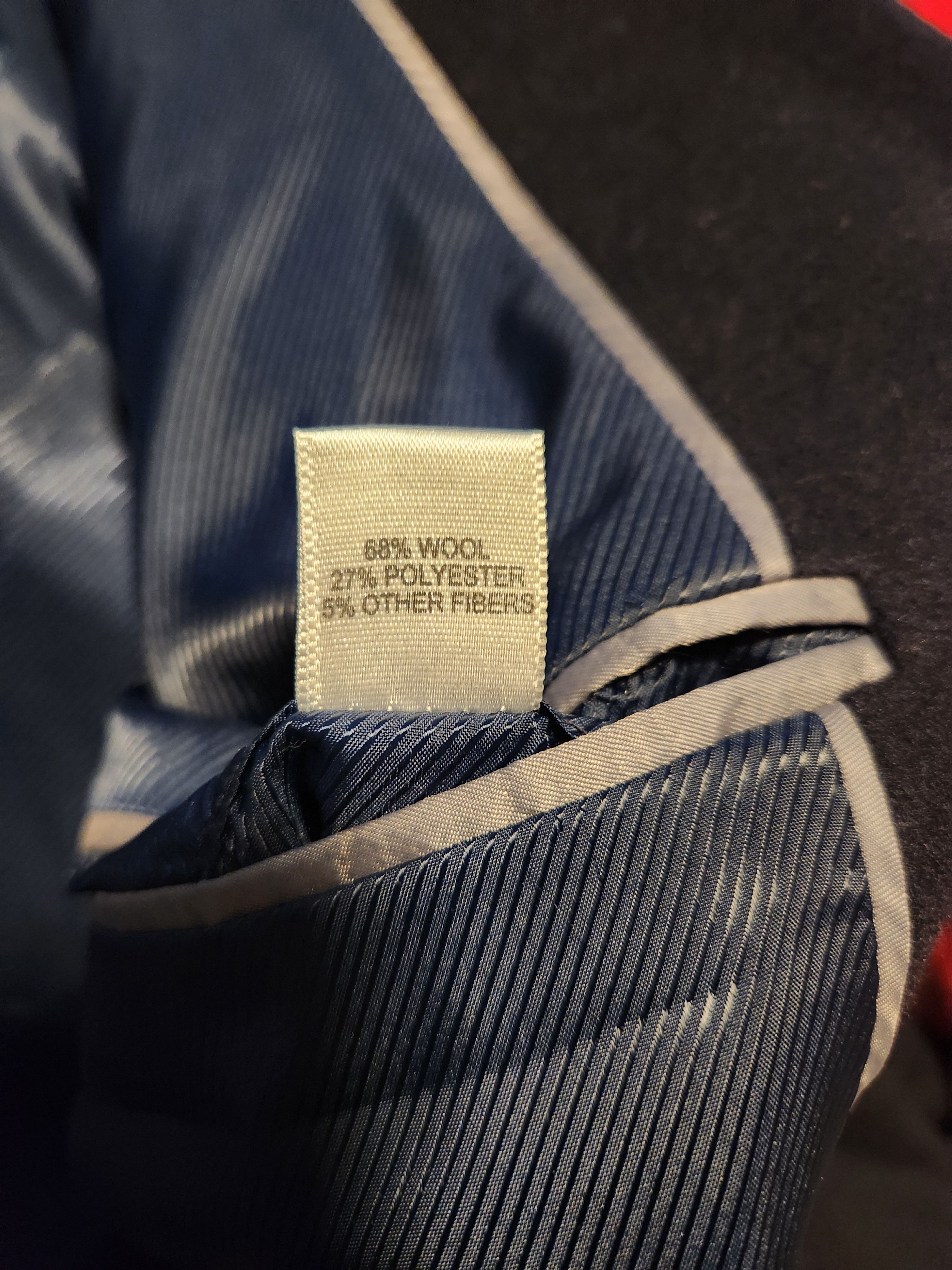 Jos. A. Bank Vintage 90's Wool Blend Blue Overcoat Size US XL / EU 56 / 4 - 4 Thumbnail