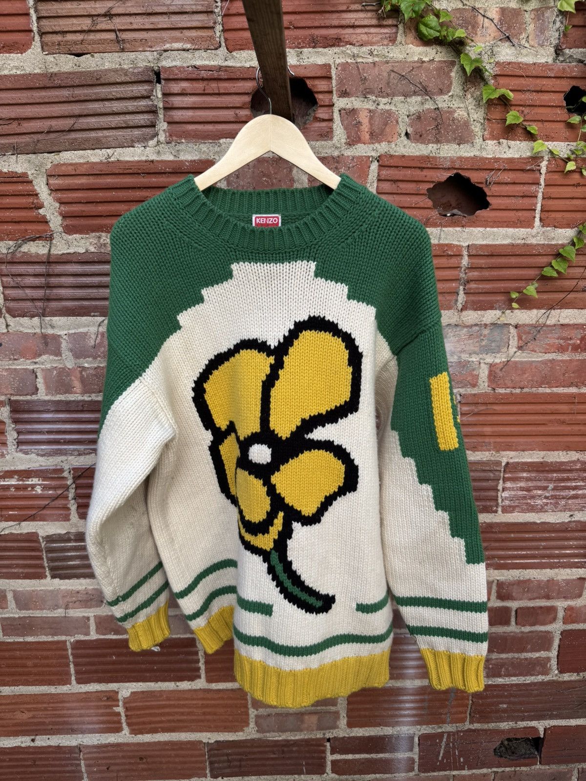 Kenzo Kenzo poppy flower knitwear Size US L / EU 52-54 / 3 - 1 Thumbnail