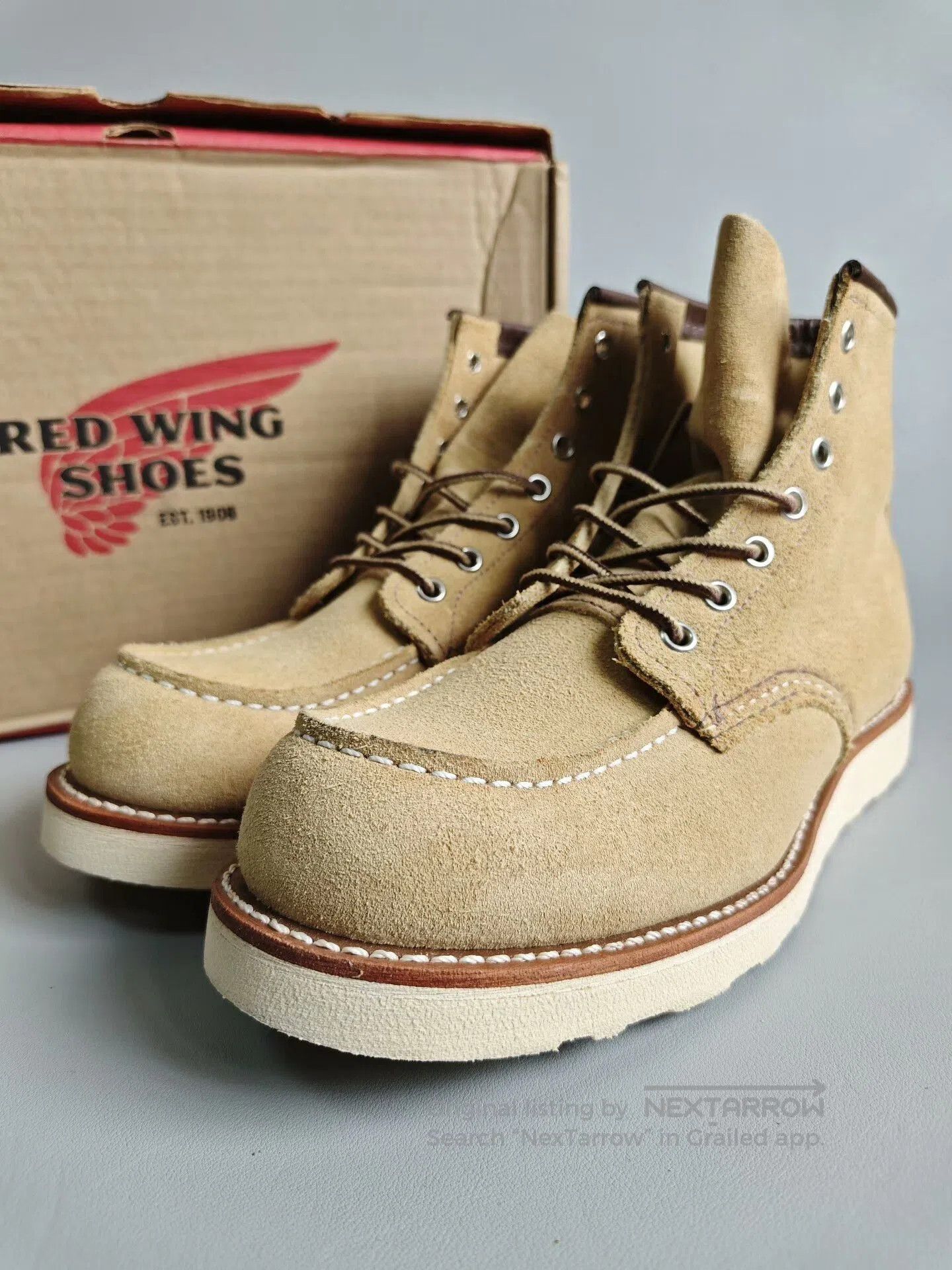 Red Wing Red Wing 8833 Suede Work Boots. Size US 8.5 / EU 41-42 - 3 Thumbnail