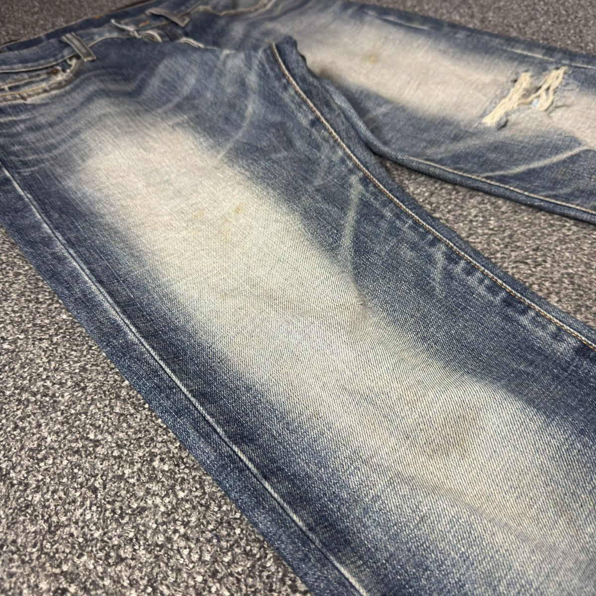 Japanese Brand 🔥🇯🇵 Vintage 90s Japanese Denim Chessking Bobson Distressed Size US 31 - 6 Thumbnail