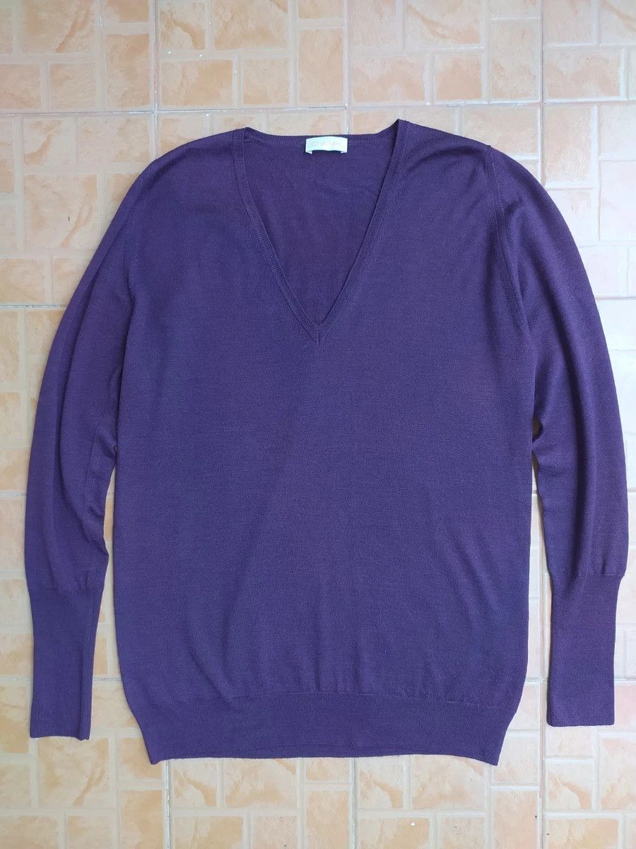 Cruciani CRUCIANI WOOL V NECK SWEATER SIZE 38 Size M / US 6-8 / IT 42-44 - 1 Thumbnail