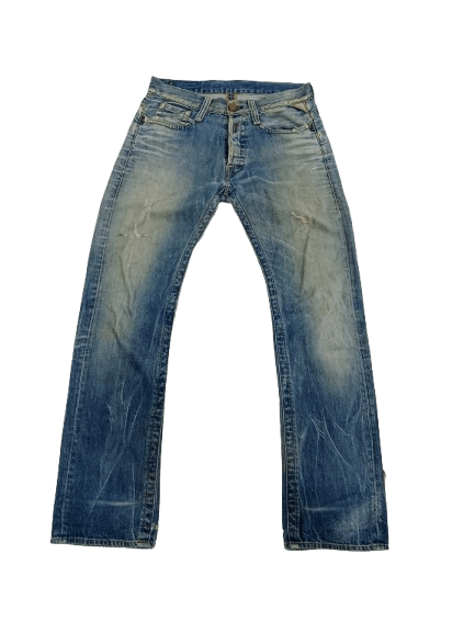 Vintage REPLAY Distressed Jeans Fly Button