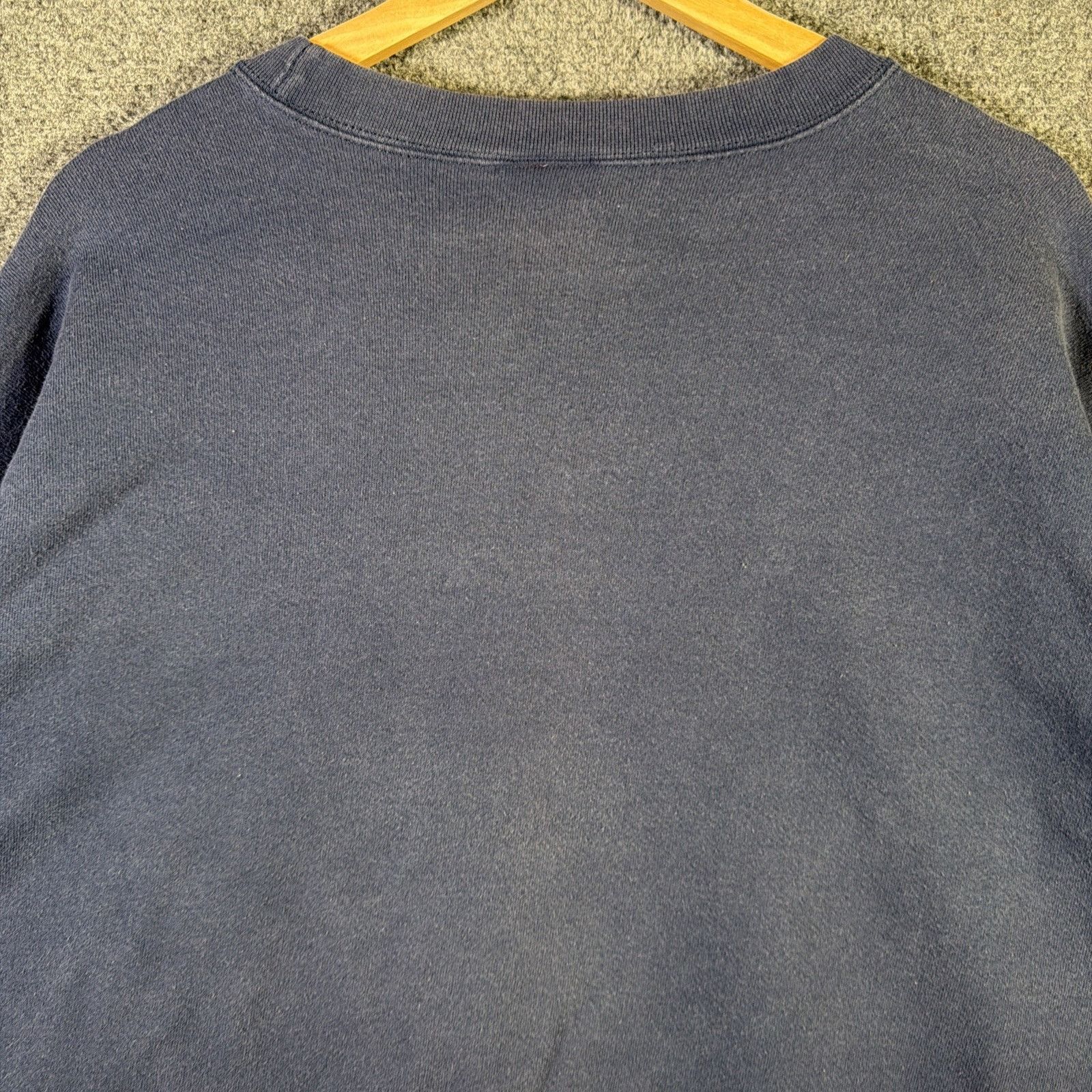 Nike Vintage Nike Sweatshirt 2XL Navy Faded 90s Center Swoosh Size US XXL / EU 58 / 5 - 8 Thumbnail