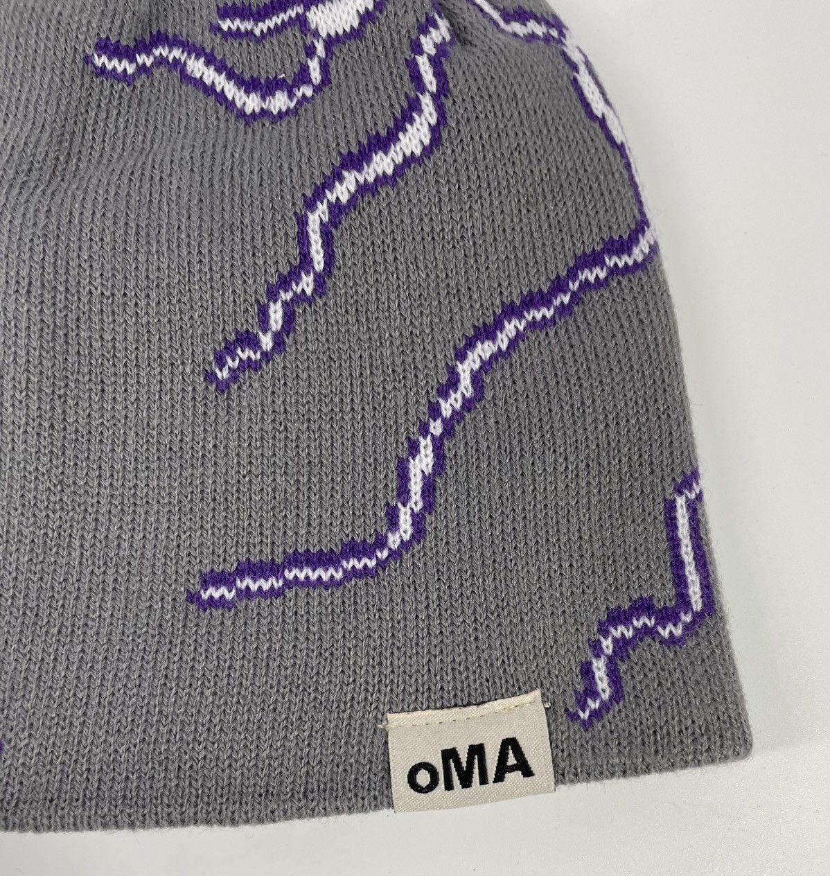 oMA STUDIOS oMA Studios Lightning Grey Beanie Skull Cap Size ONE SIZE - 3 Thumbnail