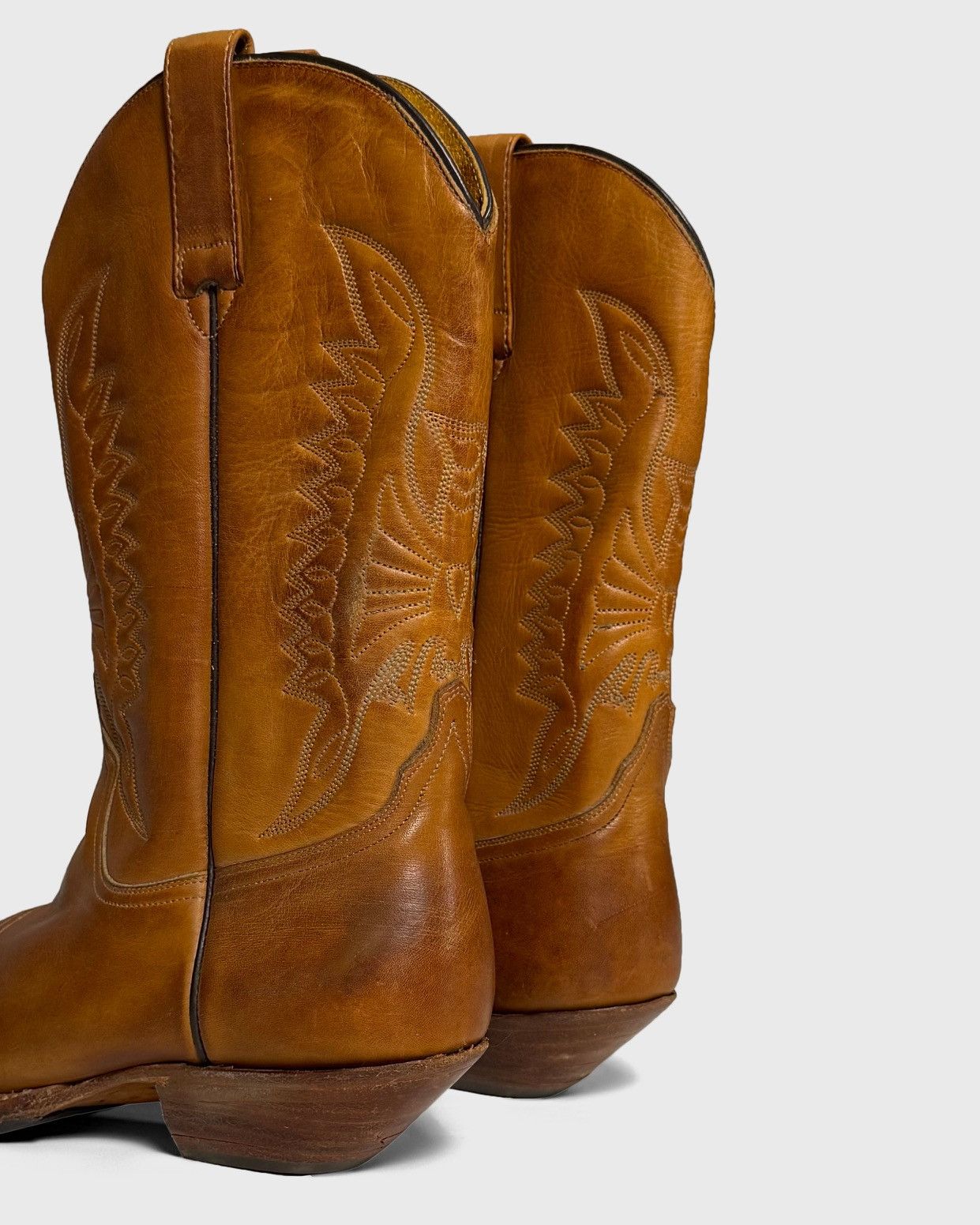 Buffalo London Vintage Buffalo Leather Western Biker Cowboy Boots EU 40 Size US 7 / EU 40 - 5 Thumbnail