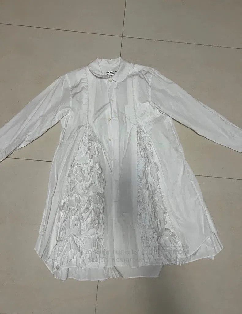 Comme des Garcons Comme Des Garcons White flower pinch flower shirt skirt Size XS / US 0-2 / IT 36-38 - 1 Thumbnail