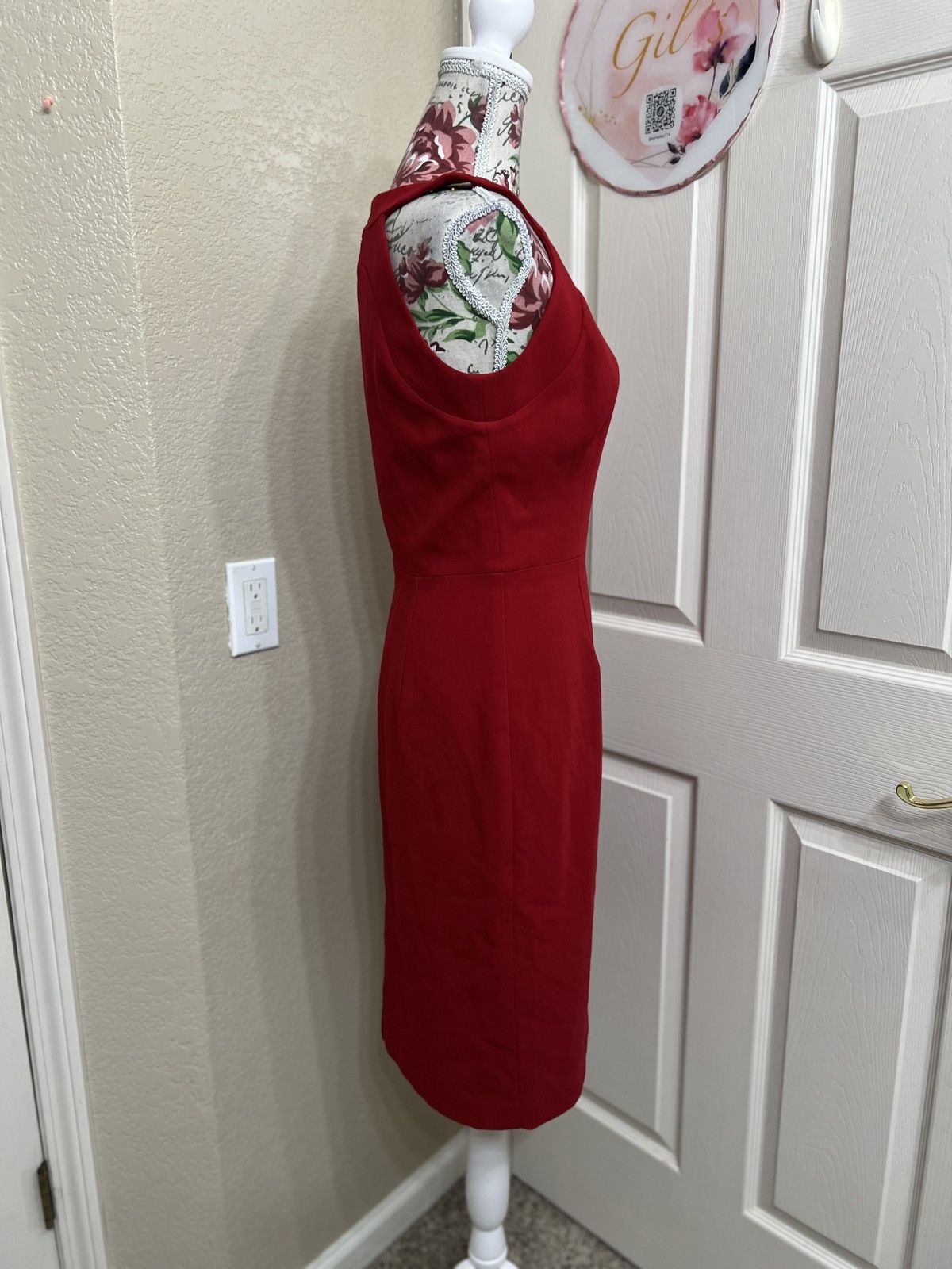 Black Halo Black Halo Red Midi Dress size 6 new Size M / US 6-8 / IT 42-44 - 3 Thumbnail