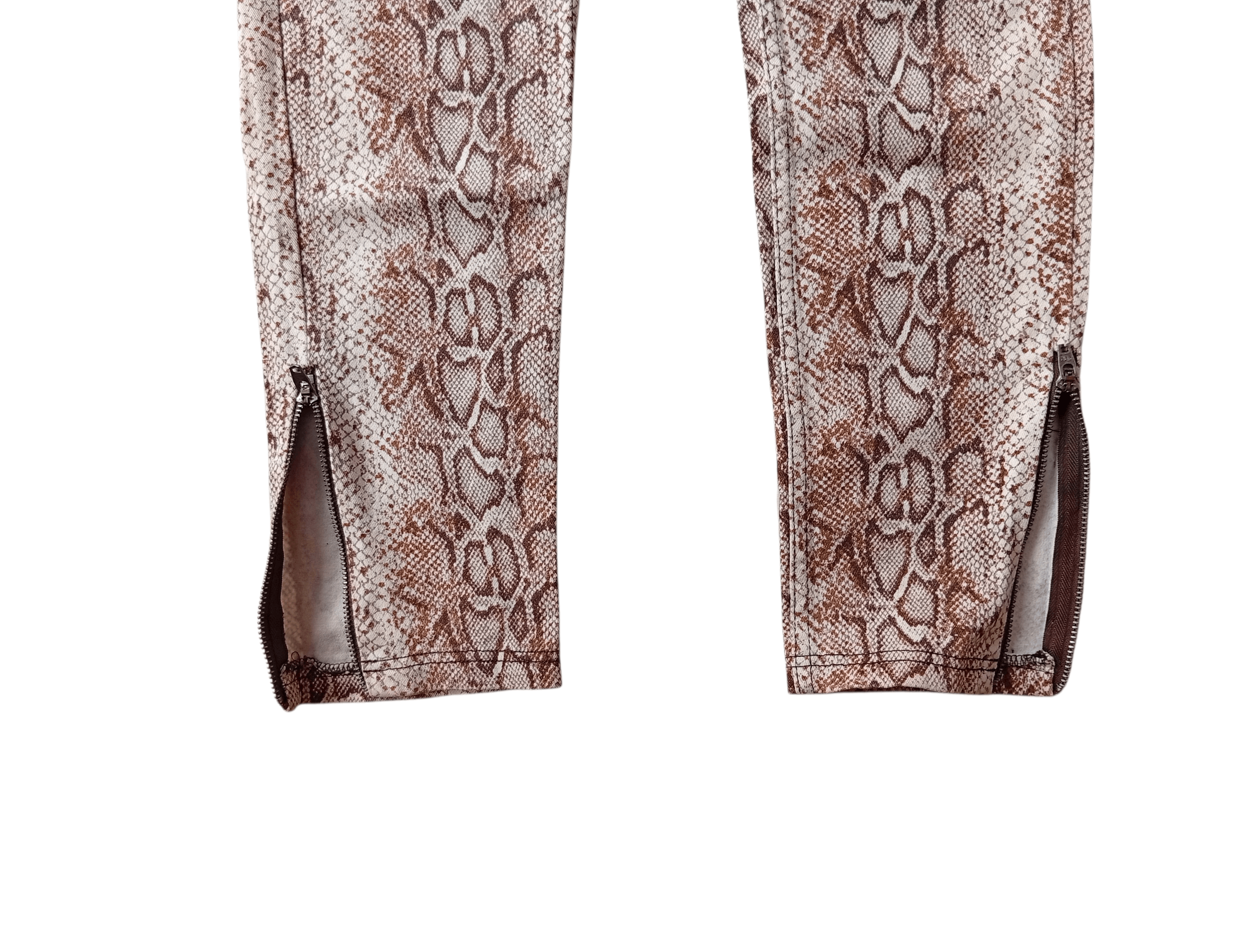 Japanese Brand Pasardi zip python snake skinny pants Size 28" / US 6 / IT 42 - 4 Thumbnail