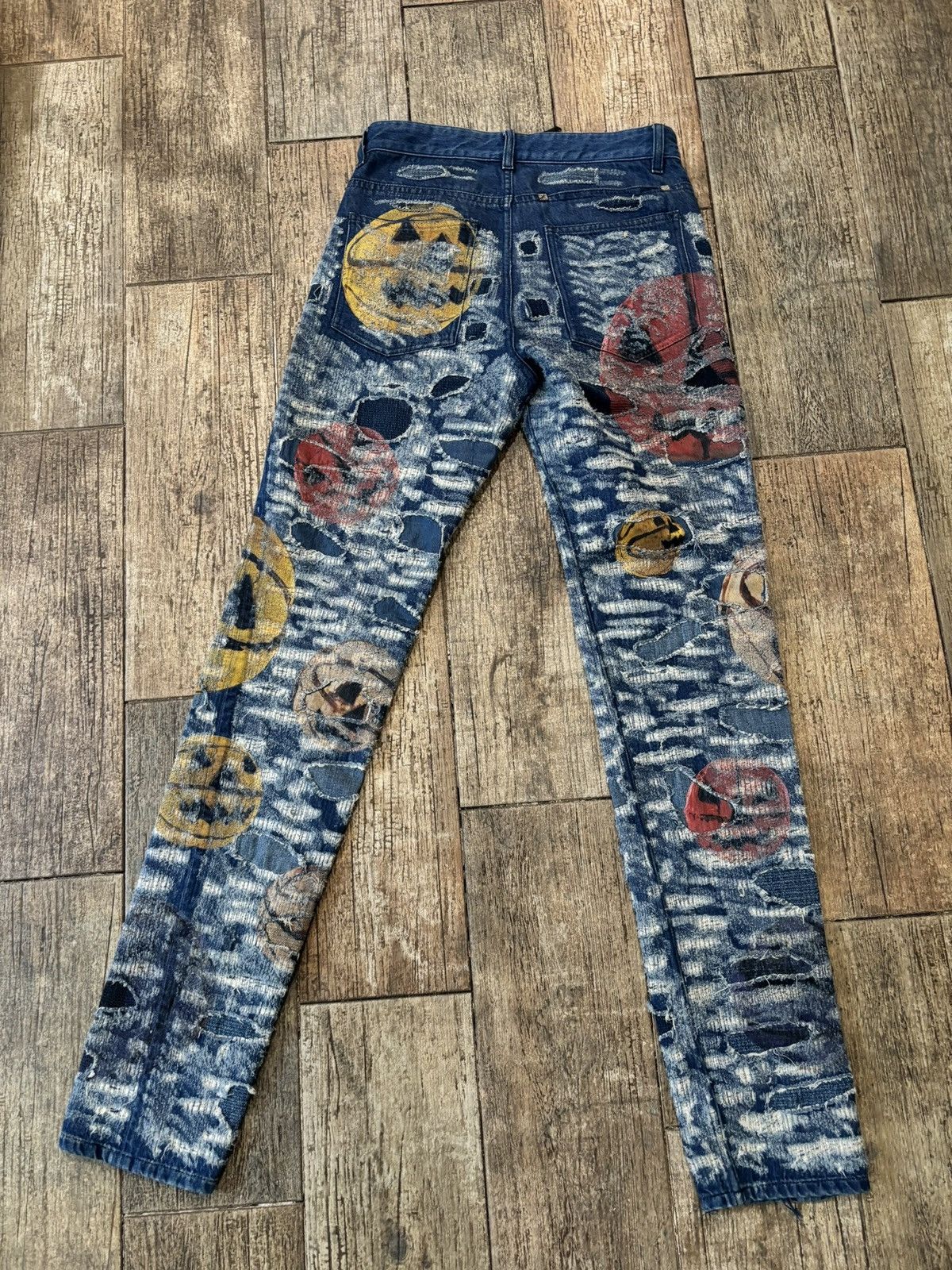 Givenchy Sample Distressed Boro Denim Size US 29 - 1 Thumbnail