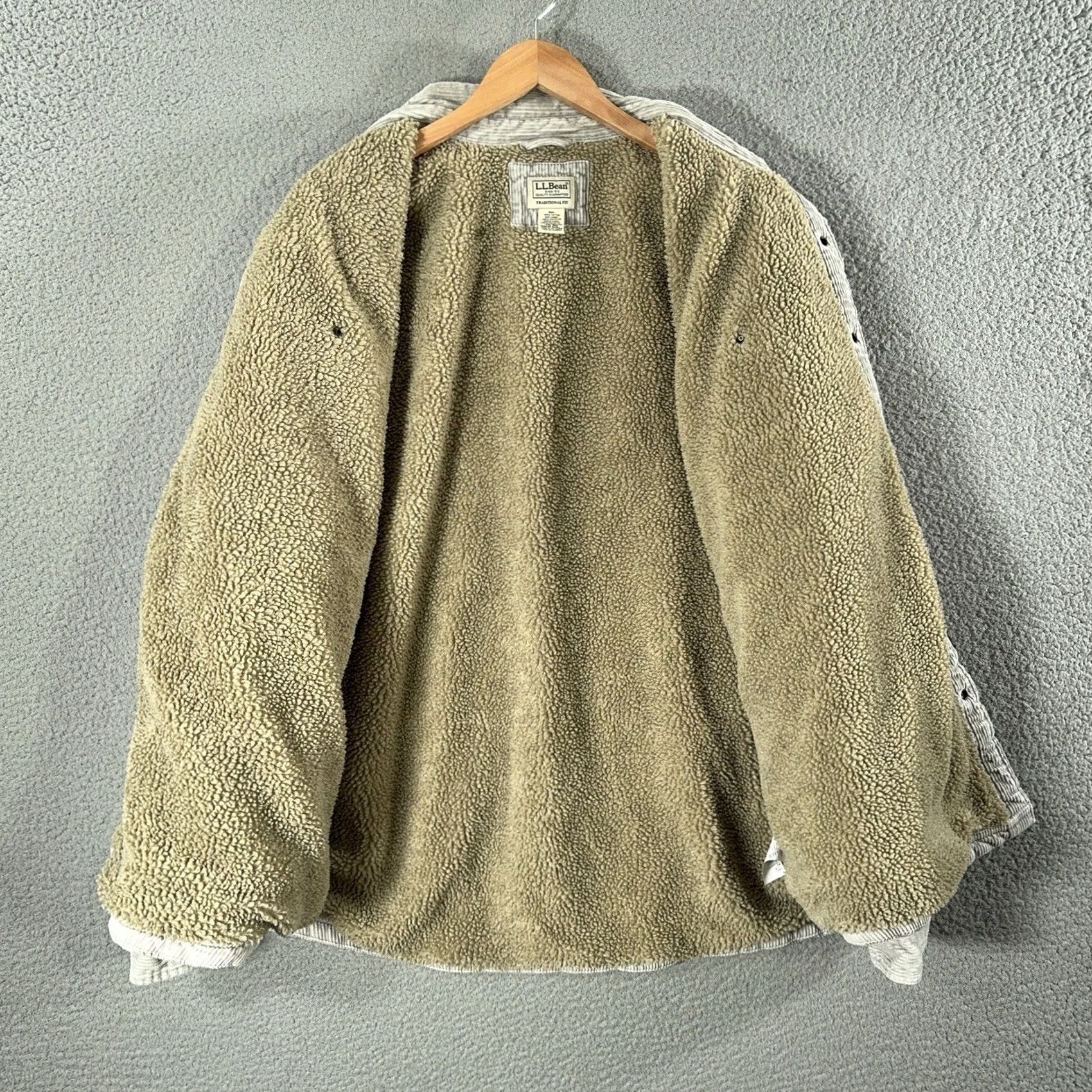 Vintage VINTAGE L.L. Bean Corduroy Shirt Jacket Mens 2XL Gray Bomber Heritage Shacket Size US XXL / EU 58 / 5 - 3 Thumbnail