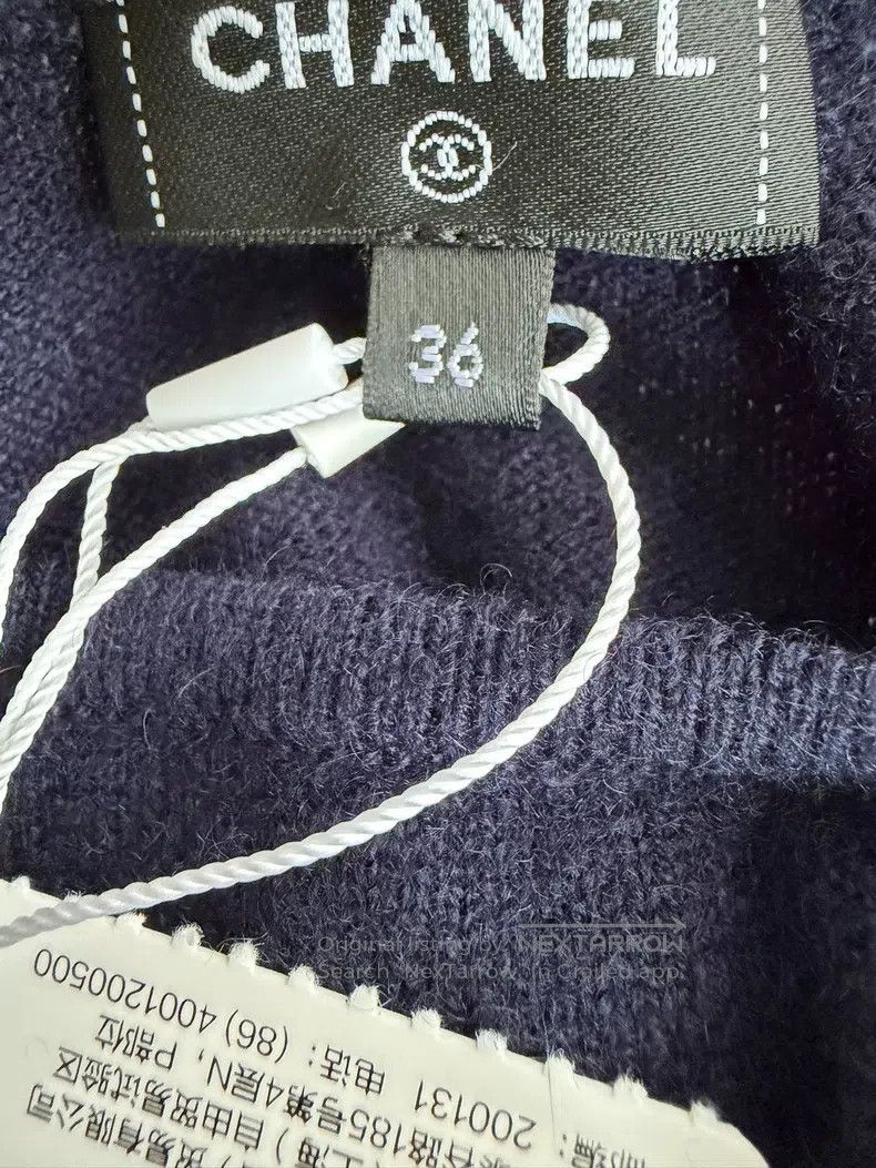 Chanel Chanel Ski Series Blue Cashmere Dress Size XS / US 0-2 / IT 36-38 - 3 Thumbnail