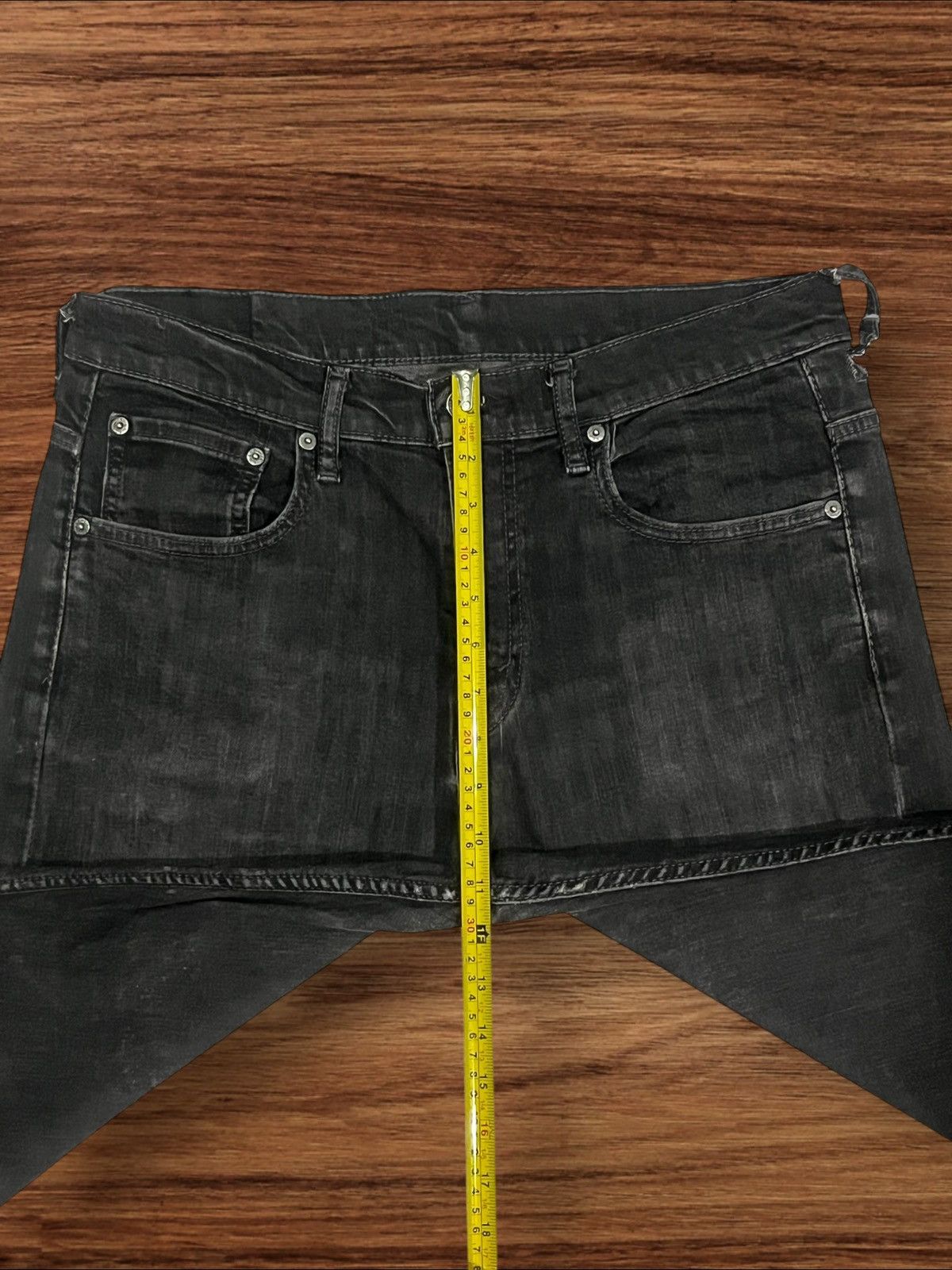 Levi's × Vintage ⚡️Y2K⚡️Vintage Y2K Levi’s 569 Black Faded Washed Grunge Jeans Size US 34 / EU 50 - 15 Thumbnail