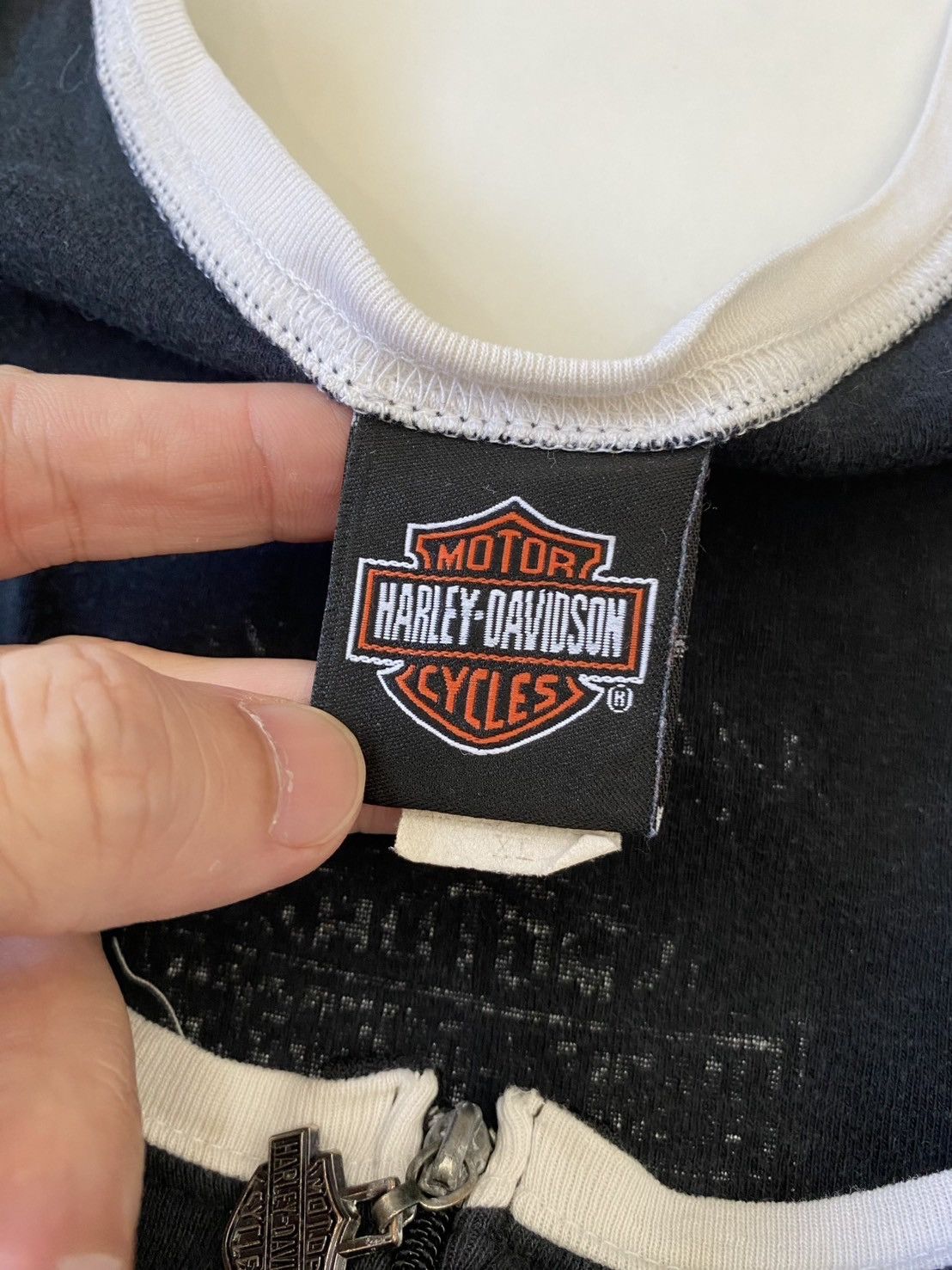 Harley Davidson Crazy Y2K Harley Davidson Half zip Tank Top Size XL / US 12-14 / IT 48-50 - 5 Thumbnail