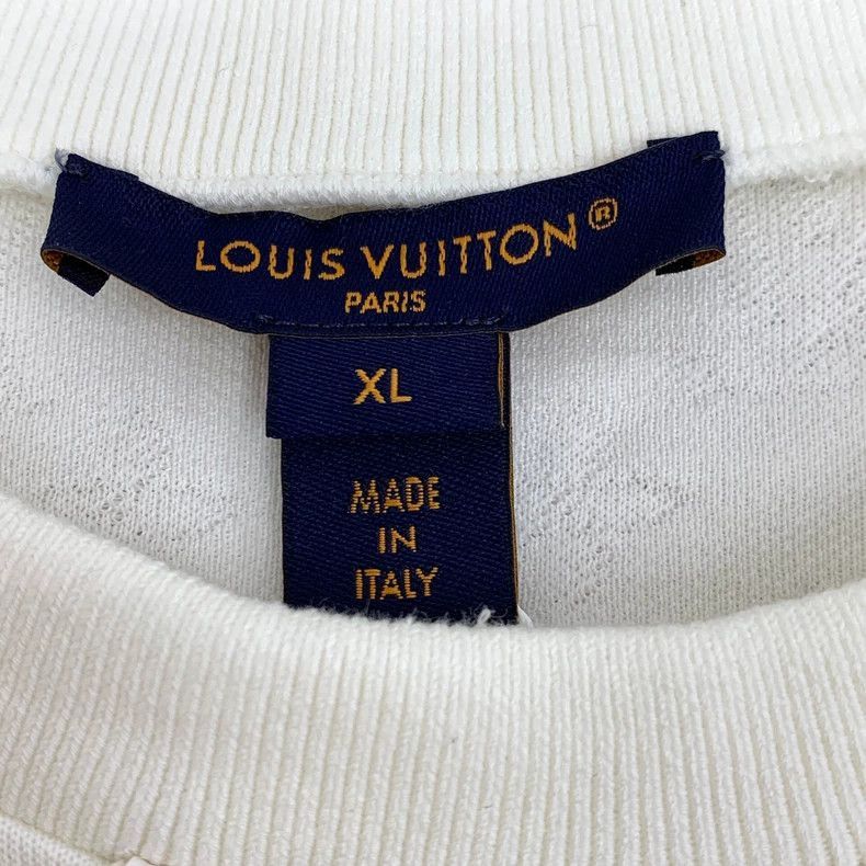 Louis Vuitton Louis Vuitton White Logo Cotton TShirt XL-2506 Size US XL / EU 56 / 4 - 5 Thumbnail