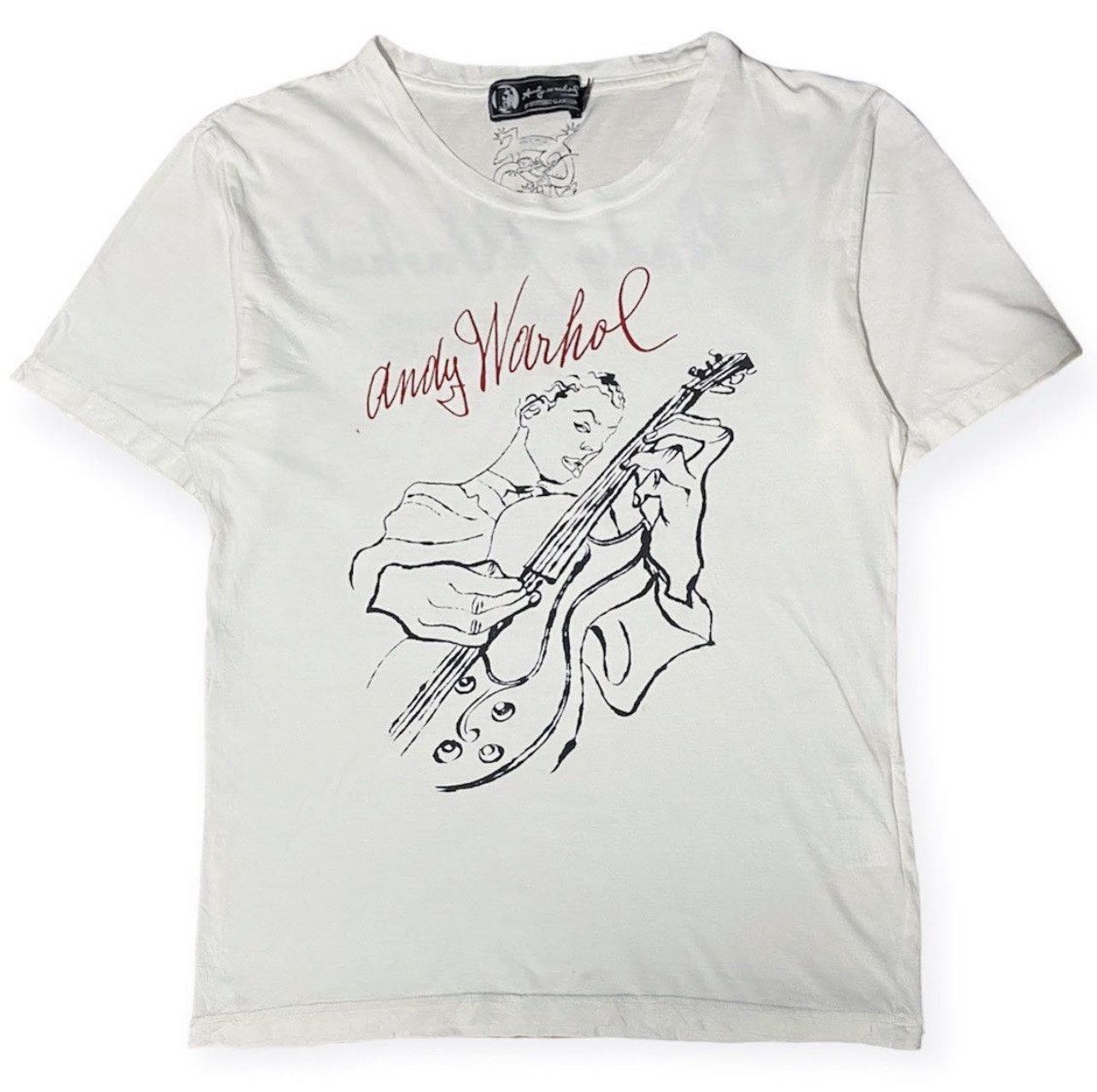 Image of Andy Warhol x Hysteric Glamour T Shirt in White, Men's (Size Small)