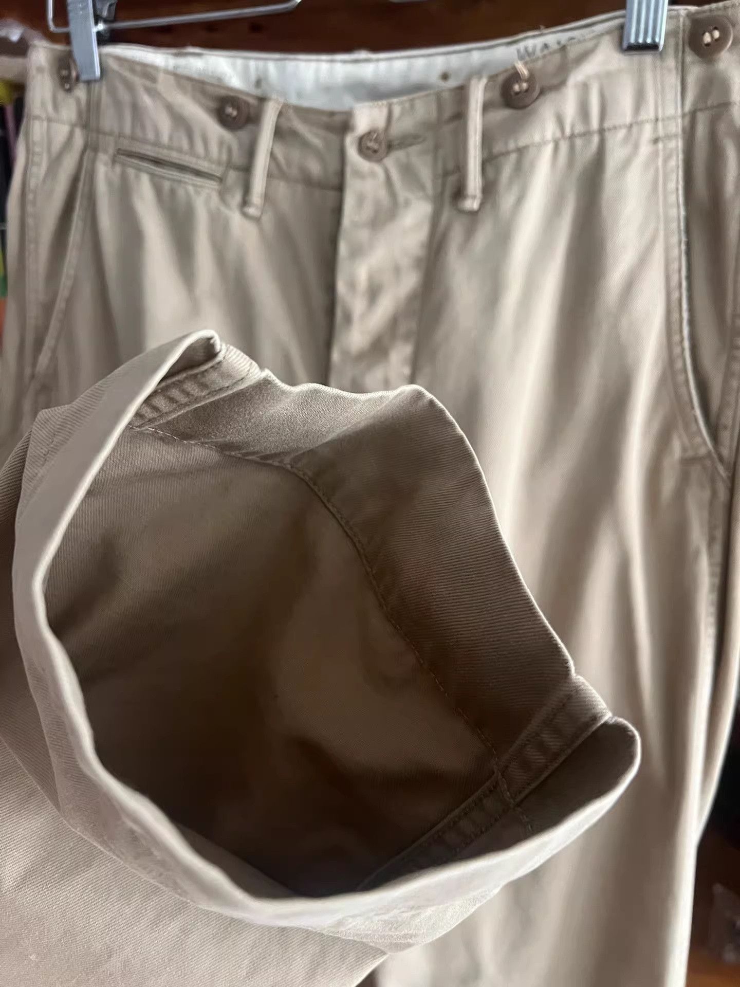 RRL Ralph Lauren RRL Double RL Khaki Suspender Officer Pants Size US 28 / EU 44 - 3 Thumbnail