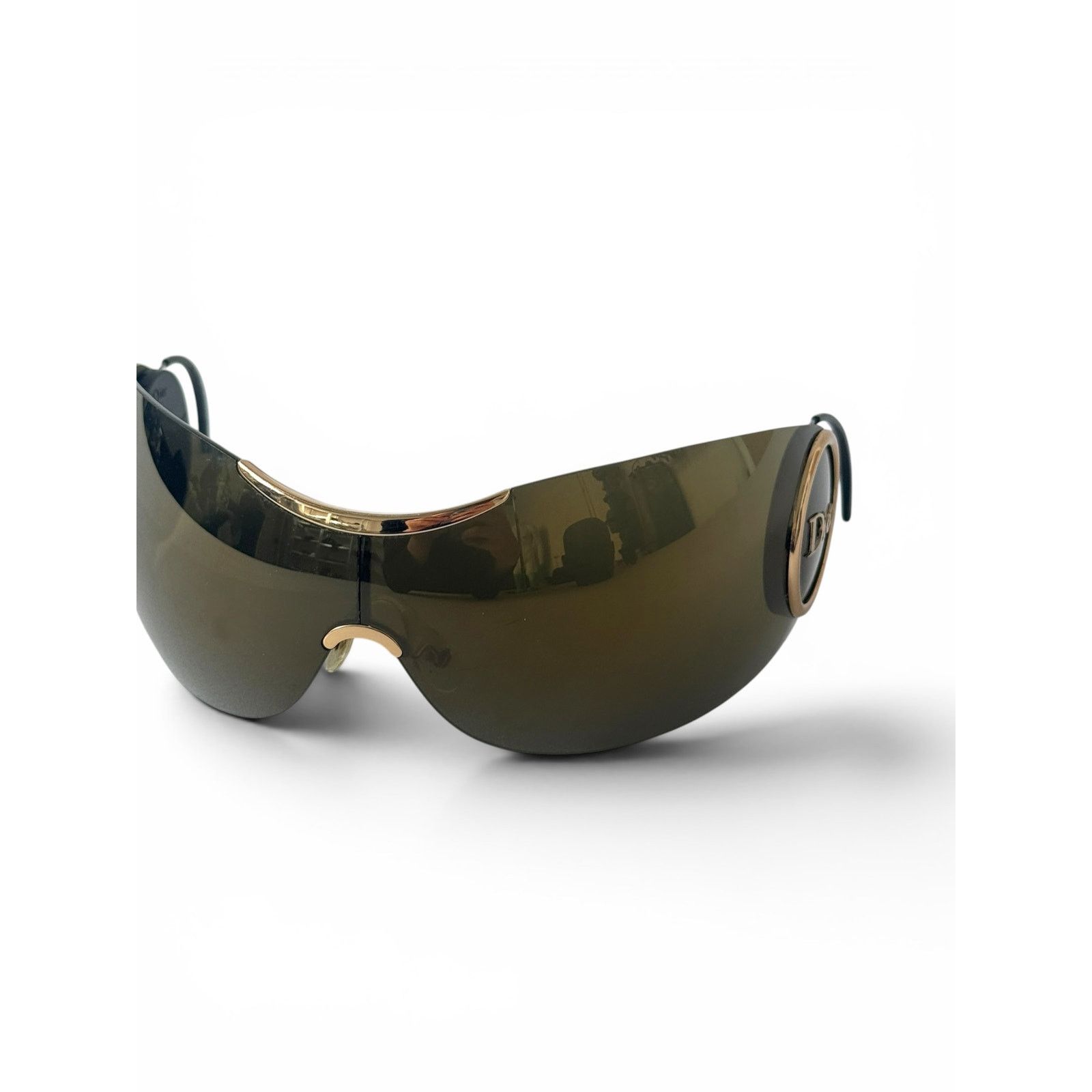 Dior Christian Dior Mask Shield Sunglasses John Galliano Era Size ONE SIZE - 7 Thumbnail