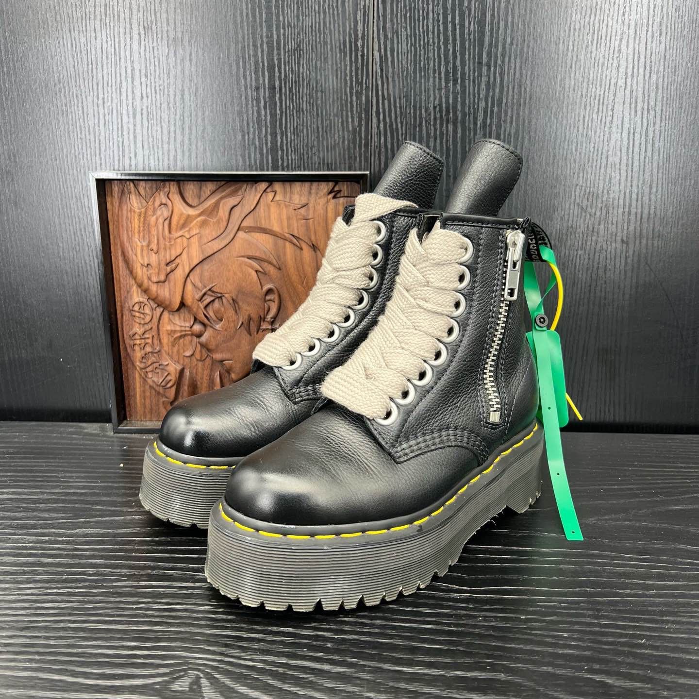 Dr. Martens × Rick Owens Rick Owens x Dr. Martens 1460 Leather Boots Size 36 Size US 6 / IT 36 - 1 Thumbnail