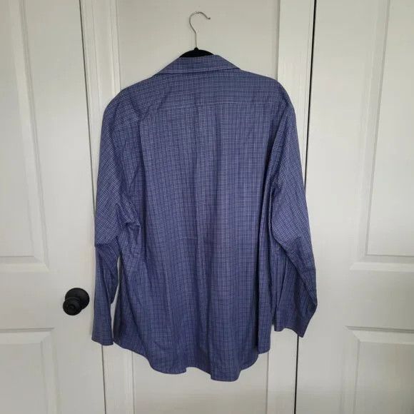 Club Room Regular Fit Checkered Long Slv Button-Up Shirt Party Preppy Size US XL / EU 56 / 4 - 4 Thumbnail