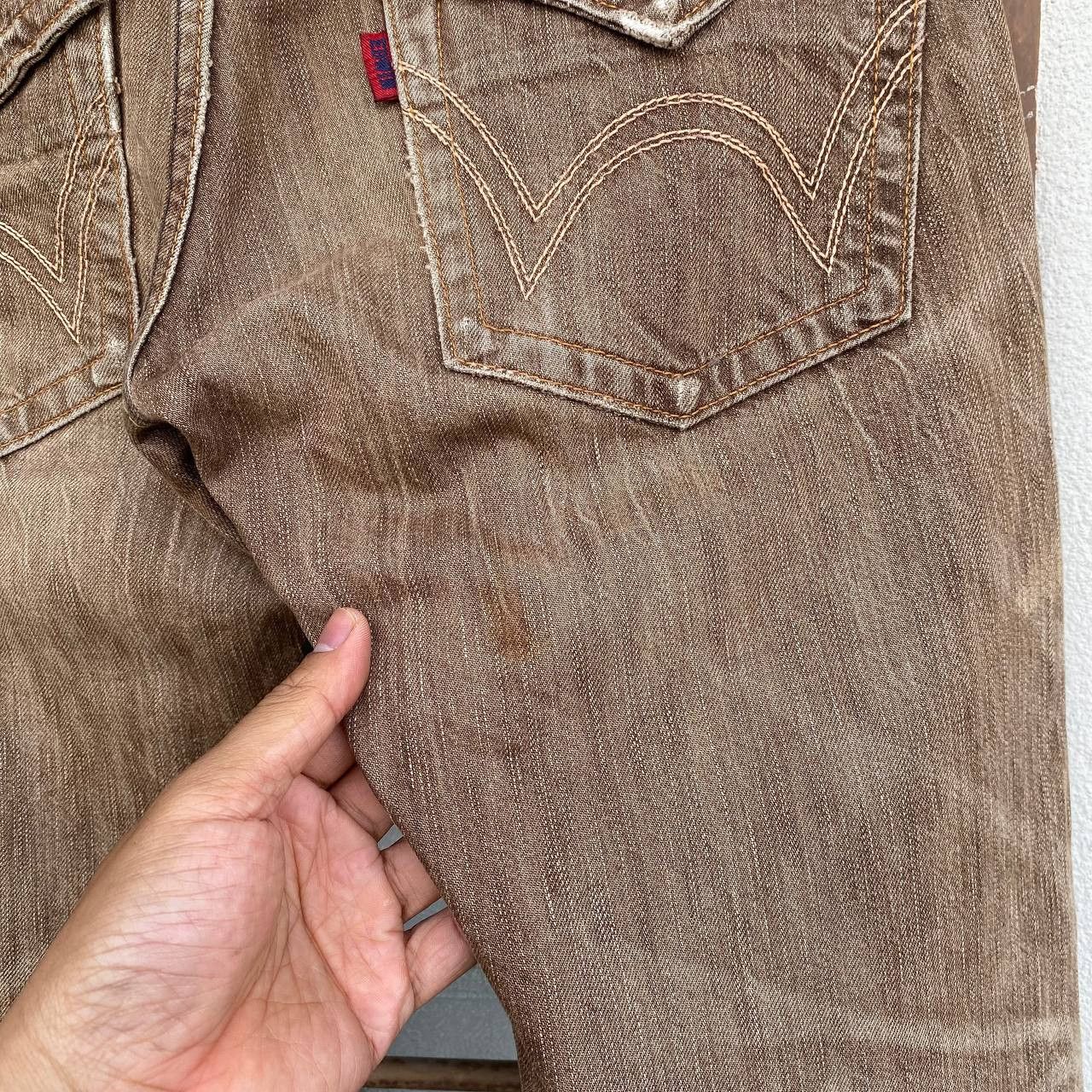Edwin × Vintage RARE VINTAGE EDWIN FLARED BLUETRIP JAPAN CLAWMARK DISTRESSED Size US 28 / EU 44 - 4 Thumbnail