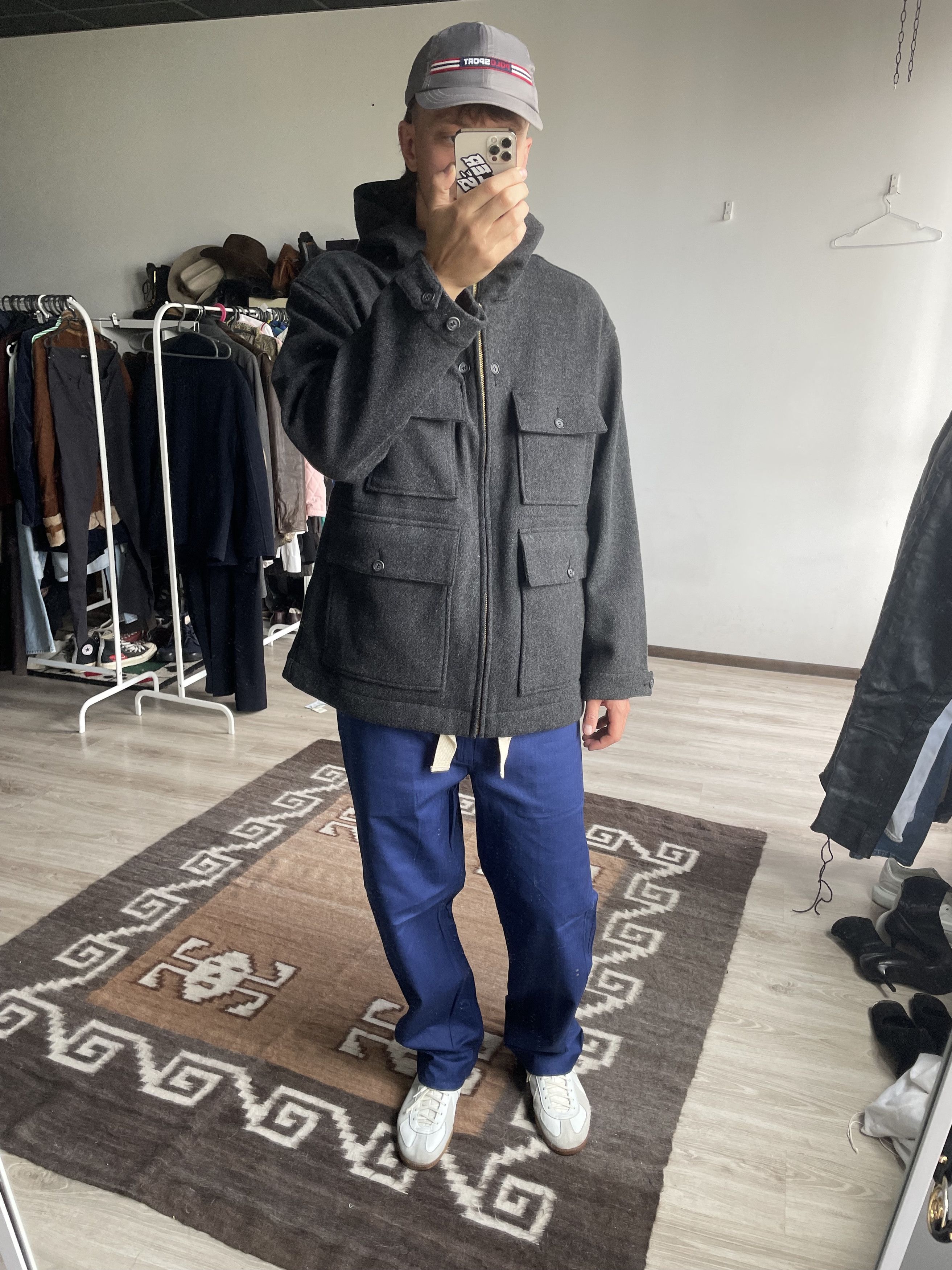 Garbstore Garbstore NWT Wool Gray Multipocket Parka Jacket 7479AC Size US M / EU 48-50 / 2 - 4 Thumbnail