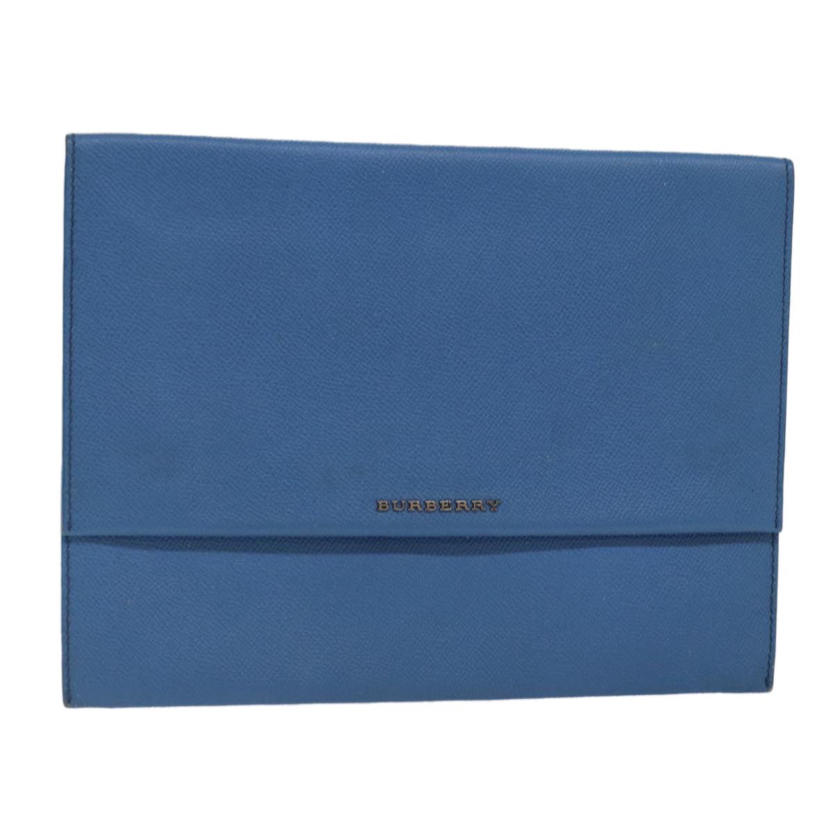 Burberry Blue Leather Clutch Bag (Pre-Owned) Size ONE SIZE - 1 Thumbnail
