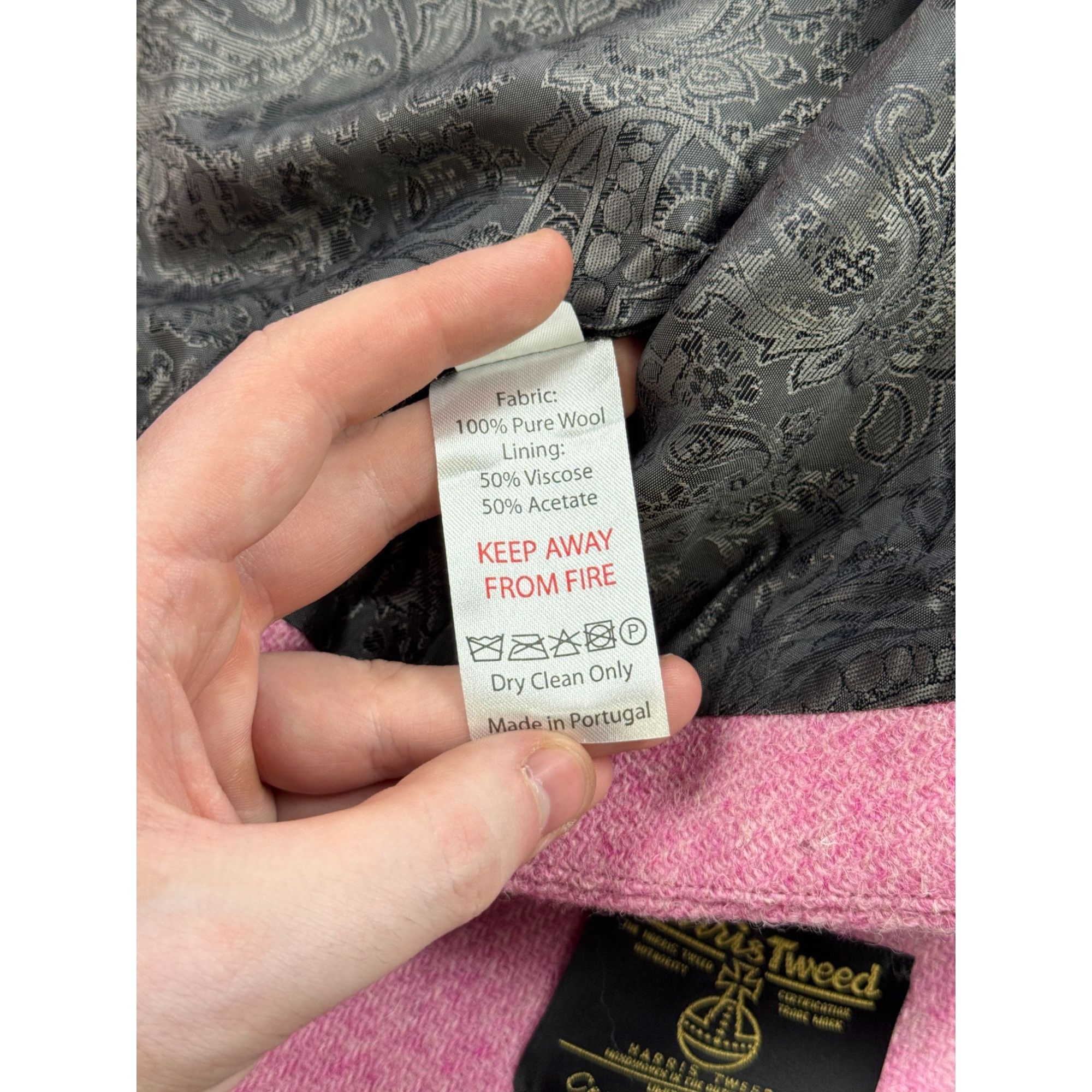 Harris Tweed Harris Tweed Shortened Pink Cardigan (Y1217) Size M / US 6-8 / IT 42-44 - 8 Thumbnail