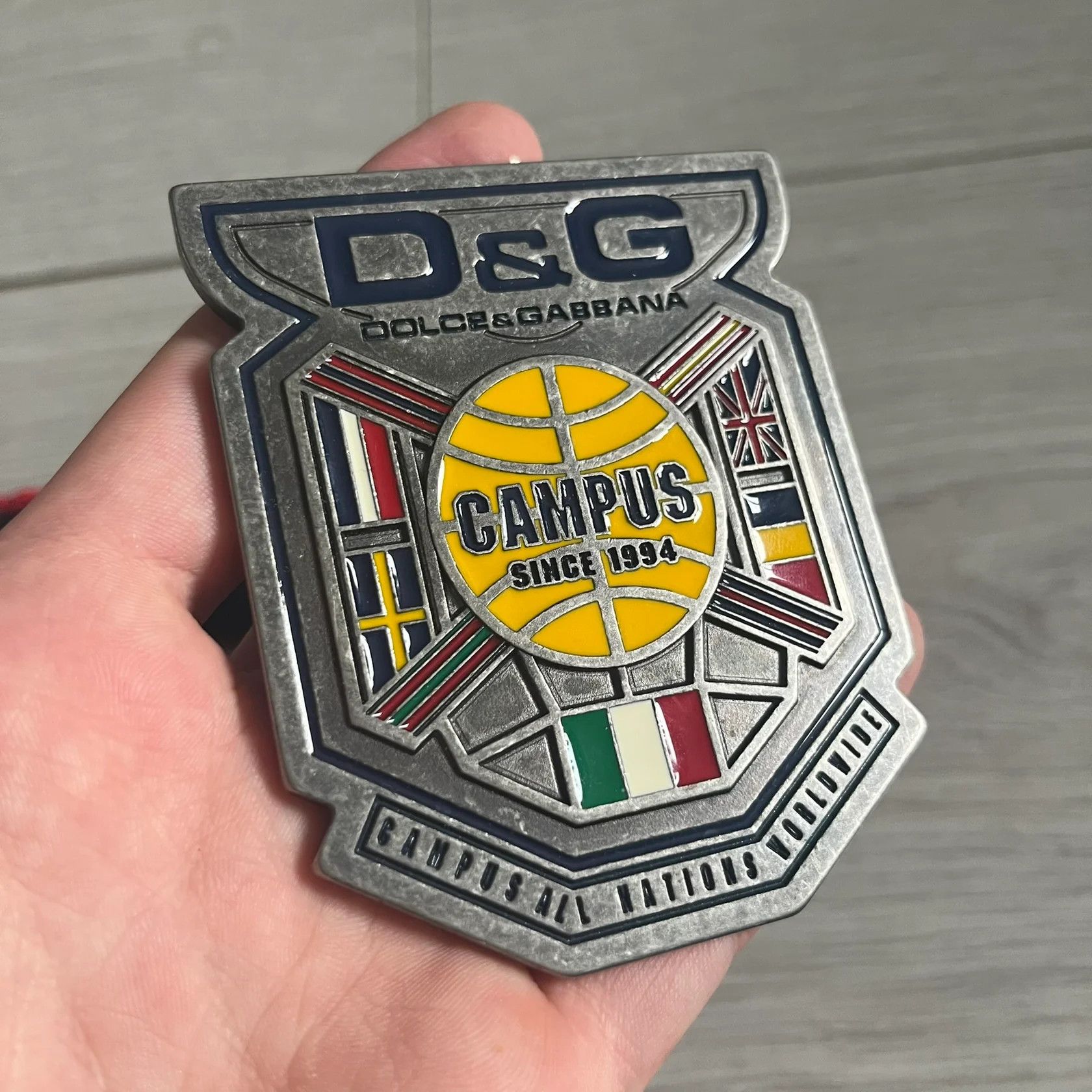 Dolce & Gabbana Dolce & Gabbana "Campus Since 1994" Material Belt Size ONE SIZE - 3 Thumbnail