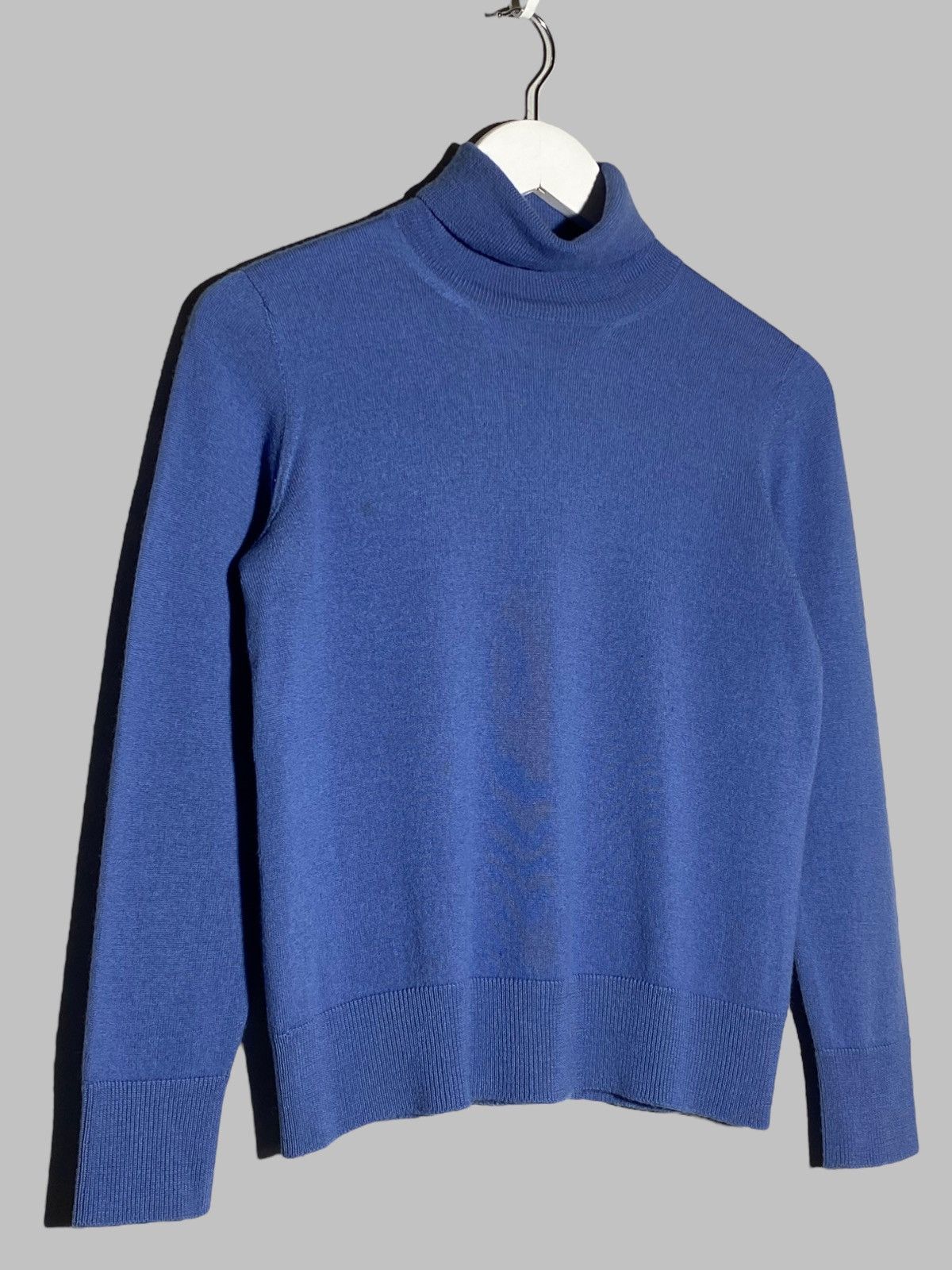 Gran Sasso Gran Sasso Steve Jobs Aesthetic Blue Wool Turtleneck Sweater Size US XS / EU 42 / 0 - 3 Thumbnail