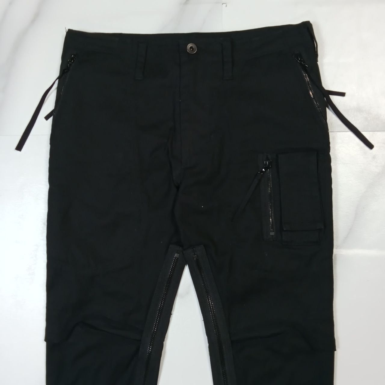 Julius Julius x IT - s/s'18 - Open Knee Twill Inseam - Satin Pants Size US 30 / EU 46 - 3 Thumbnail