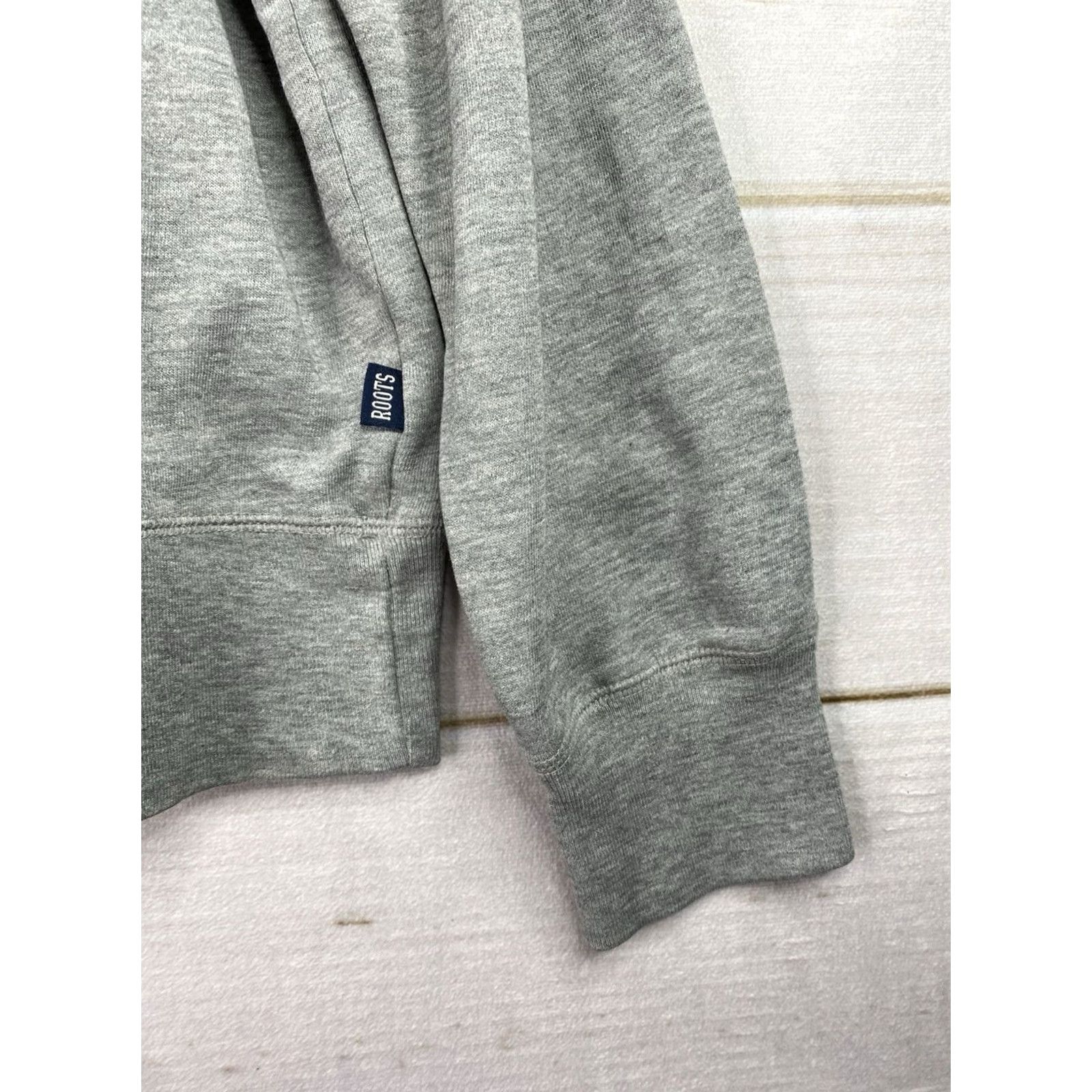 Roots Roots Sweatshirt Mens S Gray Collar Quarter Zip Pullover Logo Embroidered Size US S / EU 44-46 / 1 - 5 Thumbnail