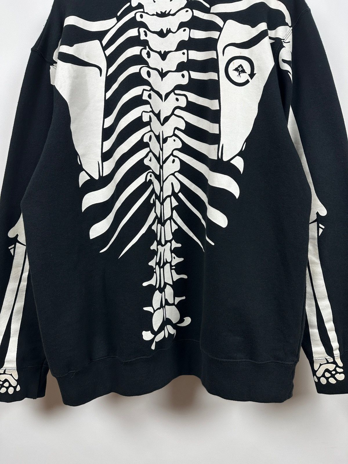 LRG 2006 Vintage LRG Dead Serious Skeleton Hoodie Size US XL / EU 56 / 4 - 16 Thumbnail