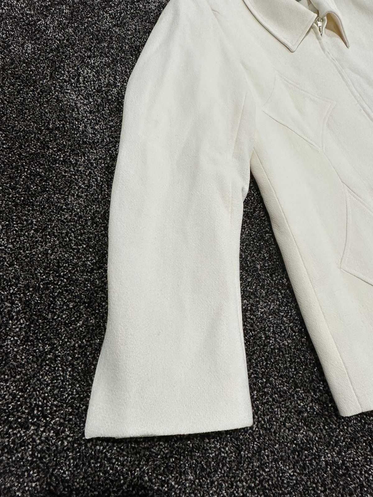 Casablanca Casablanca Diamond-Applique Off White Zip-Up Jacket Size US L / EU 52-54 / 3 - 6 Thumbnail