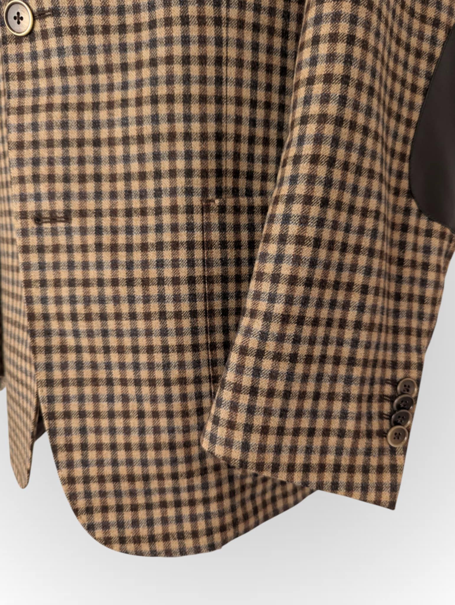 Loro Piana Loro Piana Wool Blazer by eduard Dressler leather pathes Size 50R - 4 Thumbnail